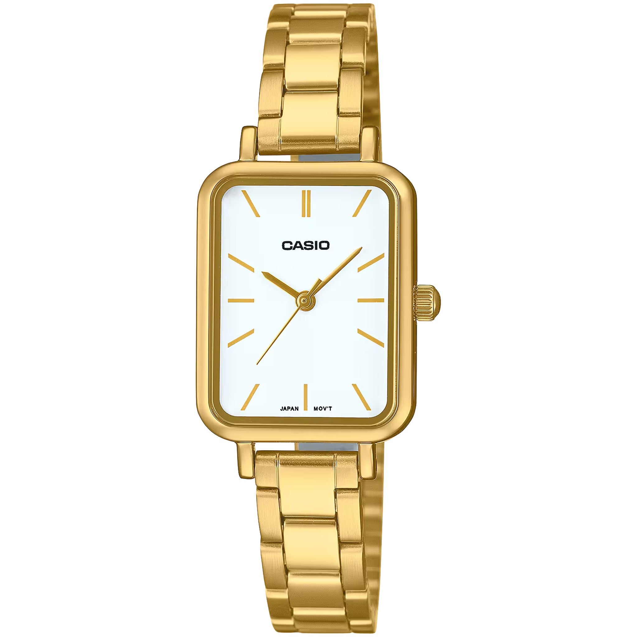 Casio Damenuhr LTP-V009G-7E Quarz Analog Silber Weiß