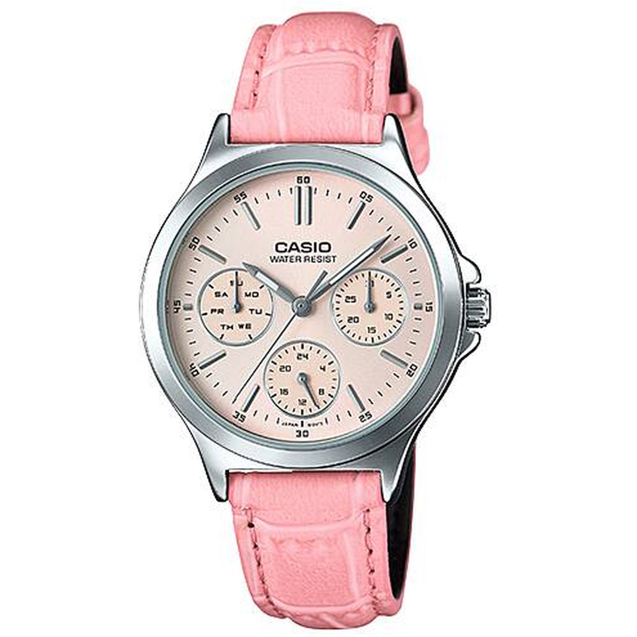 Casio Damenuhr LTP-V300L-4A Quarz Analog Silber Rose