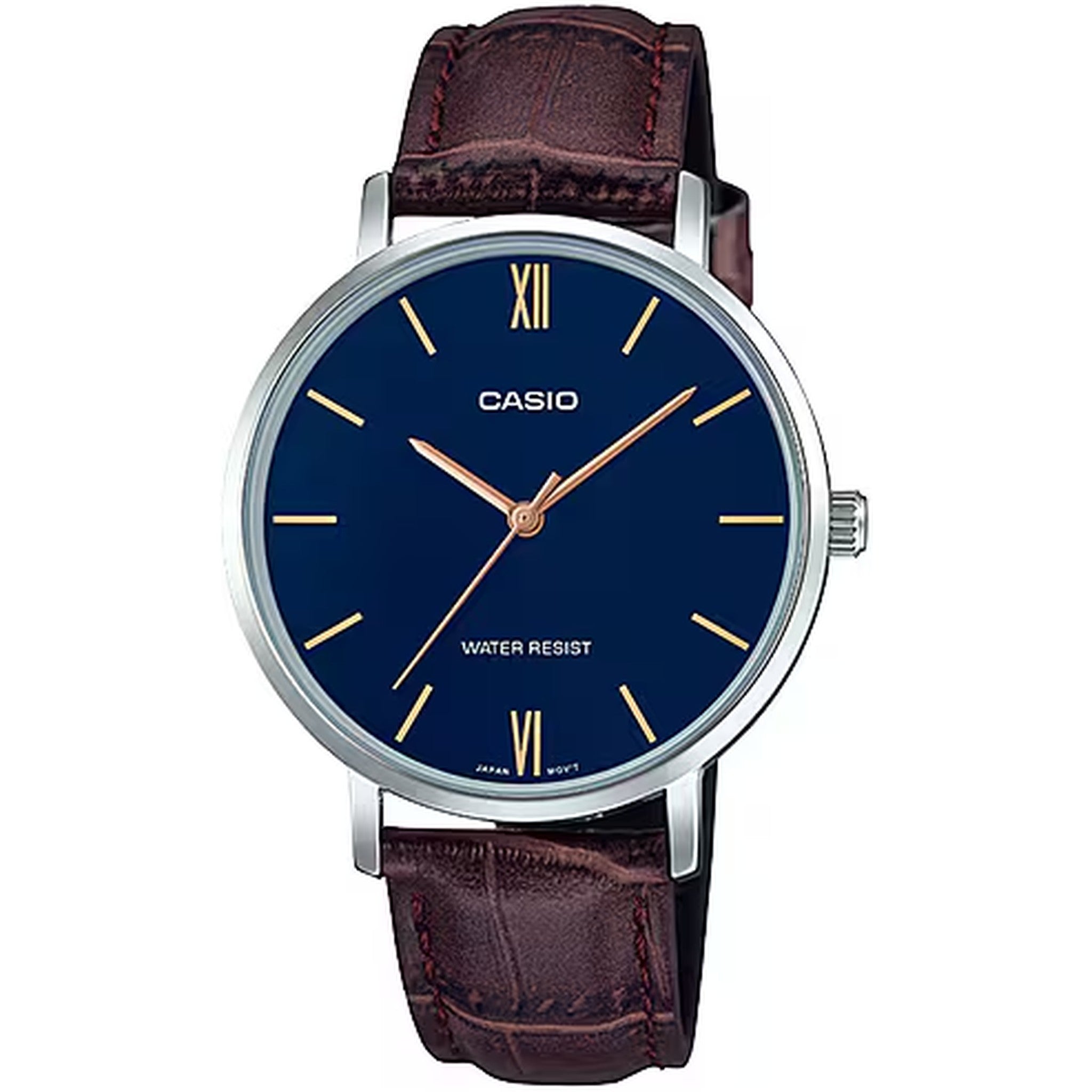 Casio Damenuhr LTP-VT01L-2B Quarz Analog Silber Blau