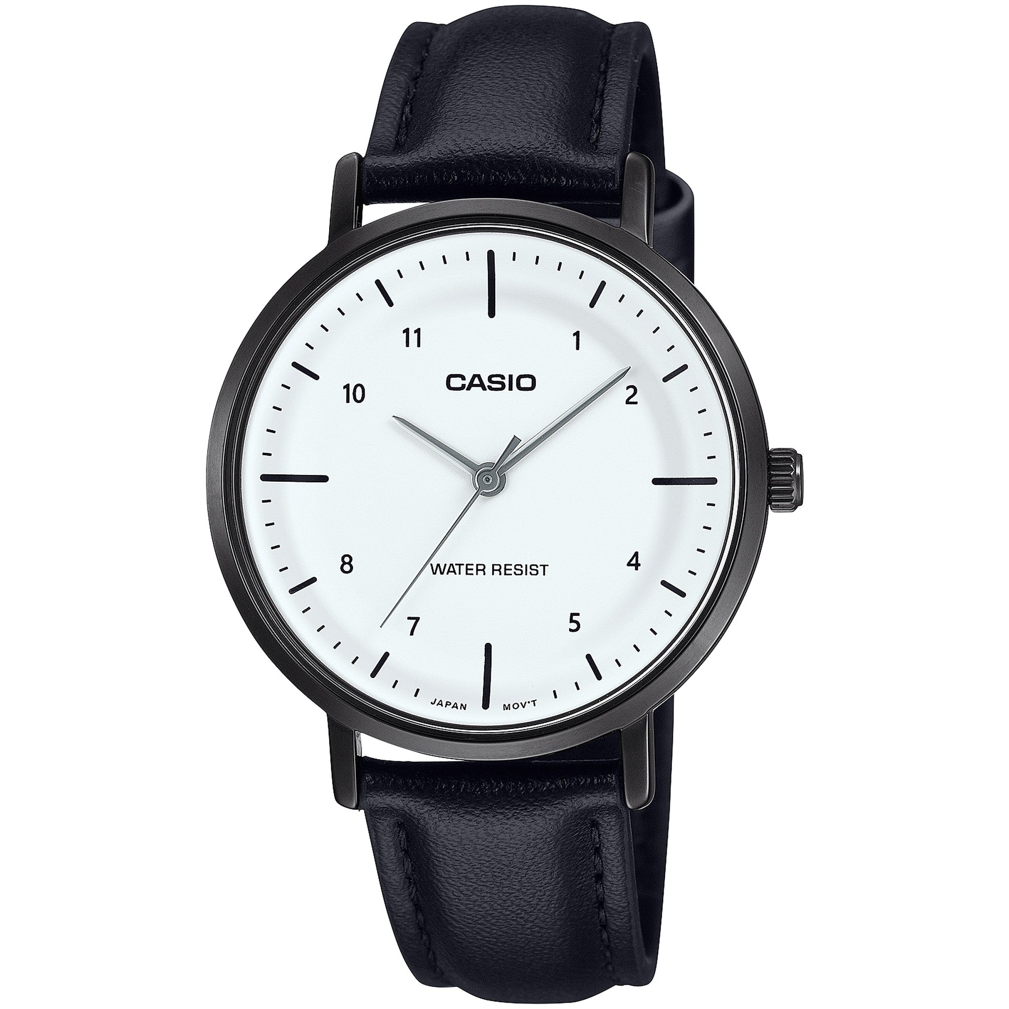 Casio Damenarmbanduhr LTP-VT03BL-7B Quarz Analog Schwarz Weiß