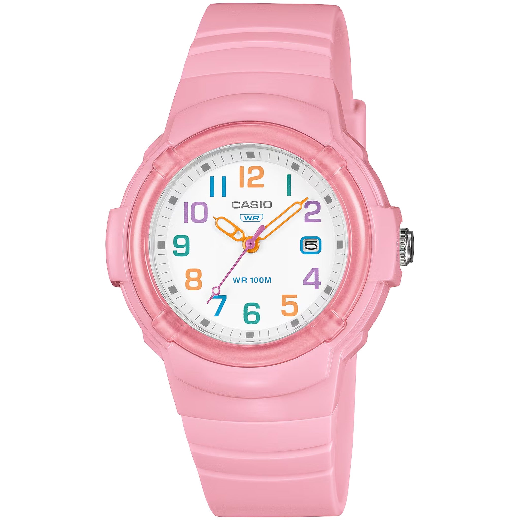 Montre Casio Femme LX-800H-4A Quartz Analogique Rose Blanc