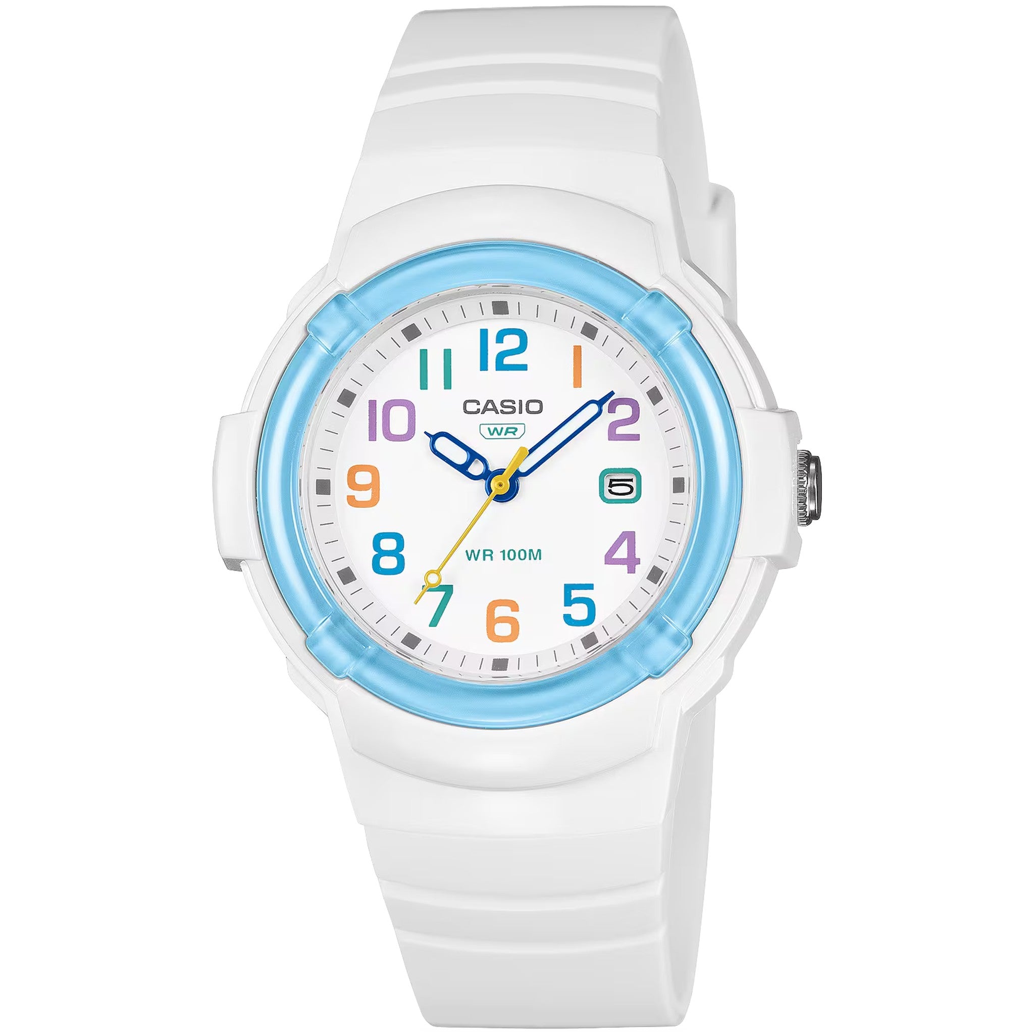 Casio Damenuhr LX-800H-7A2 Quarz Analog Blau Weiß