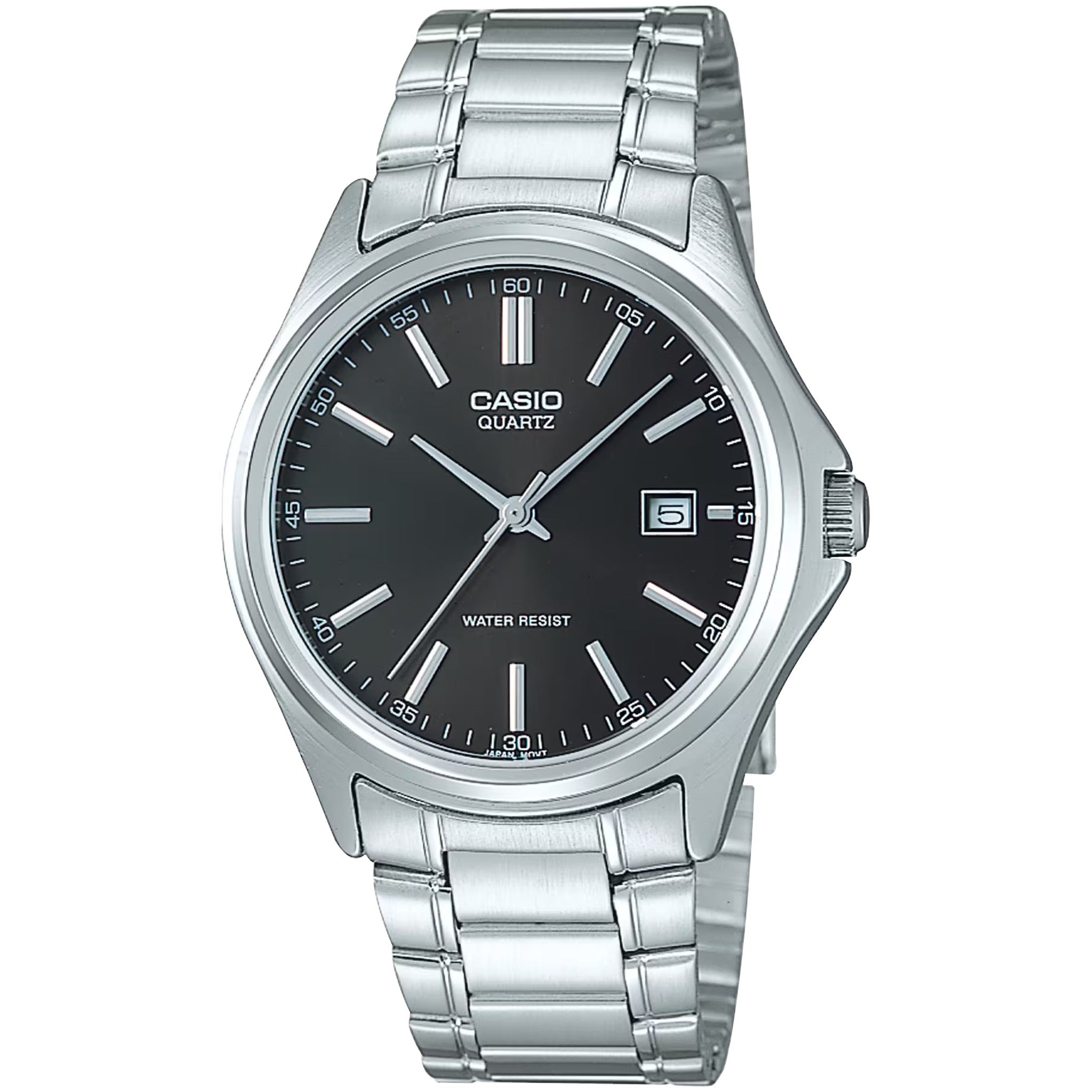 Casio Herrenuhr MTP-1183A-1A Quarz Analog Silber Schwarz