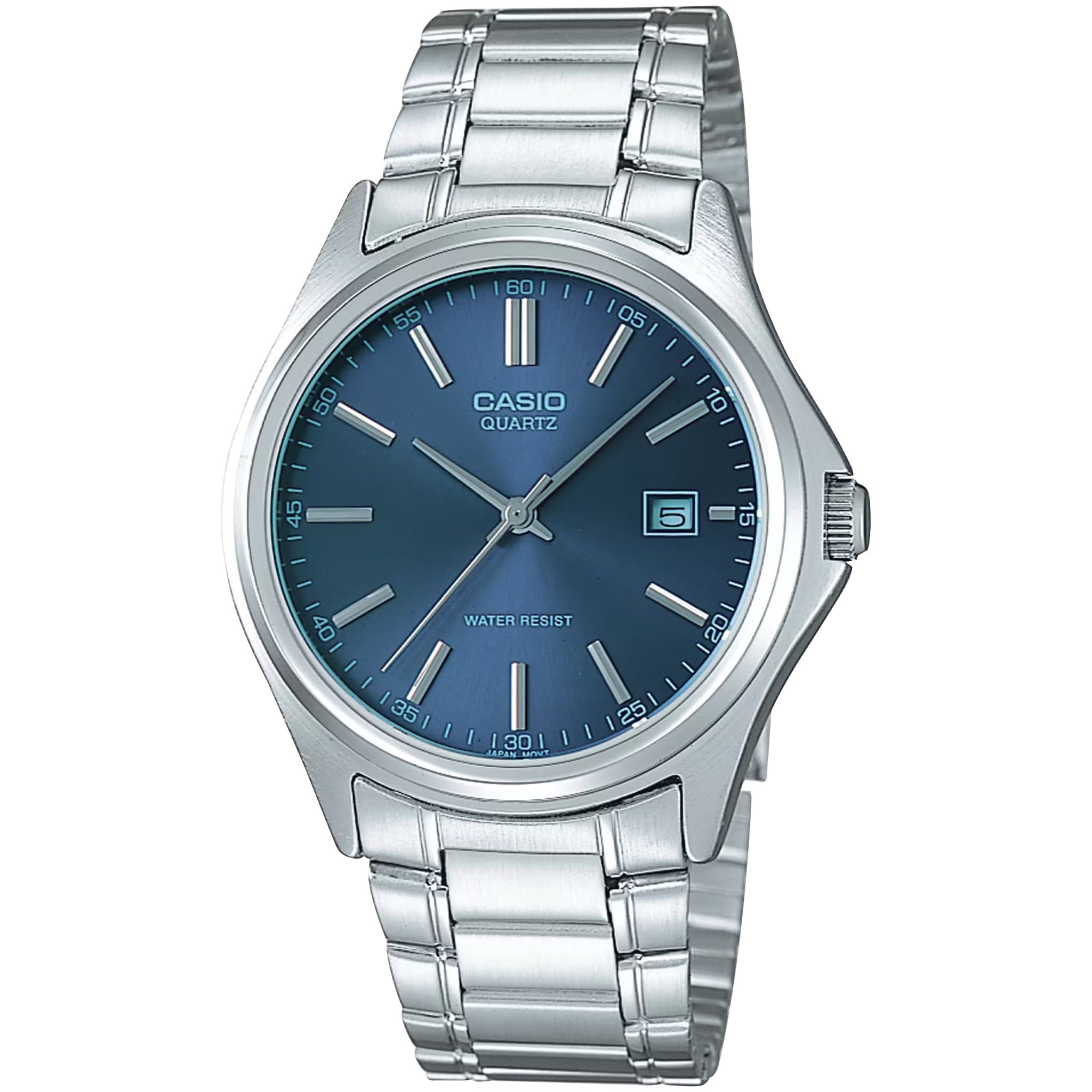 Casio Herrenuhr MTP-1183A-2A Quarz Analog Silber Blau