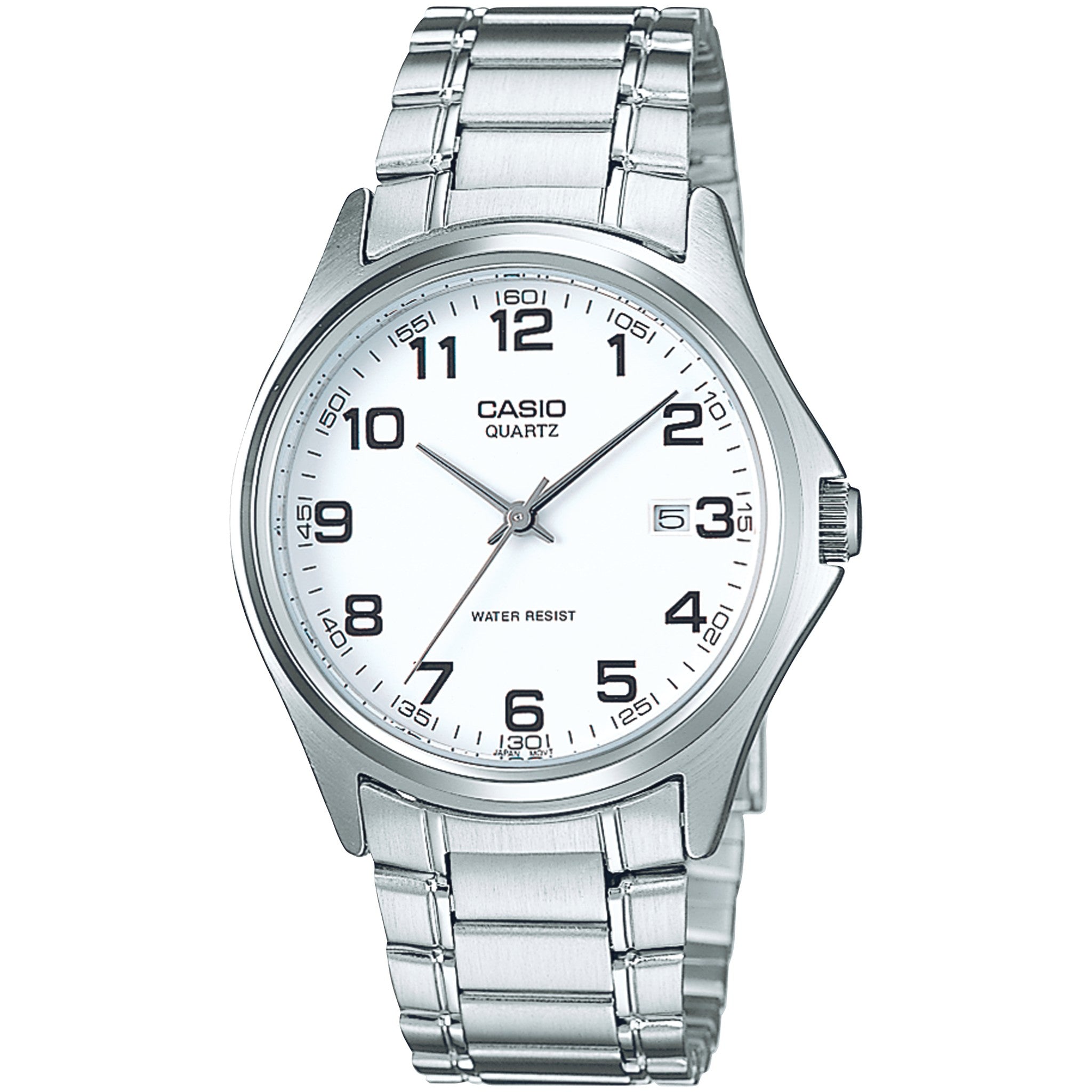 Casio Herrenuhr MTP-1183A-7B Quarz Analog Silber Weiß