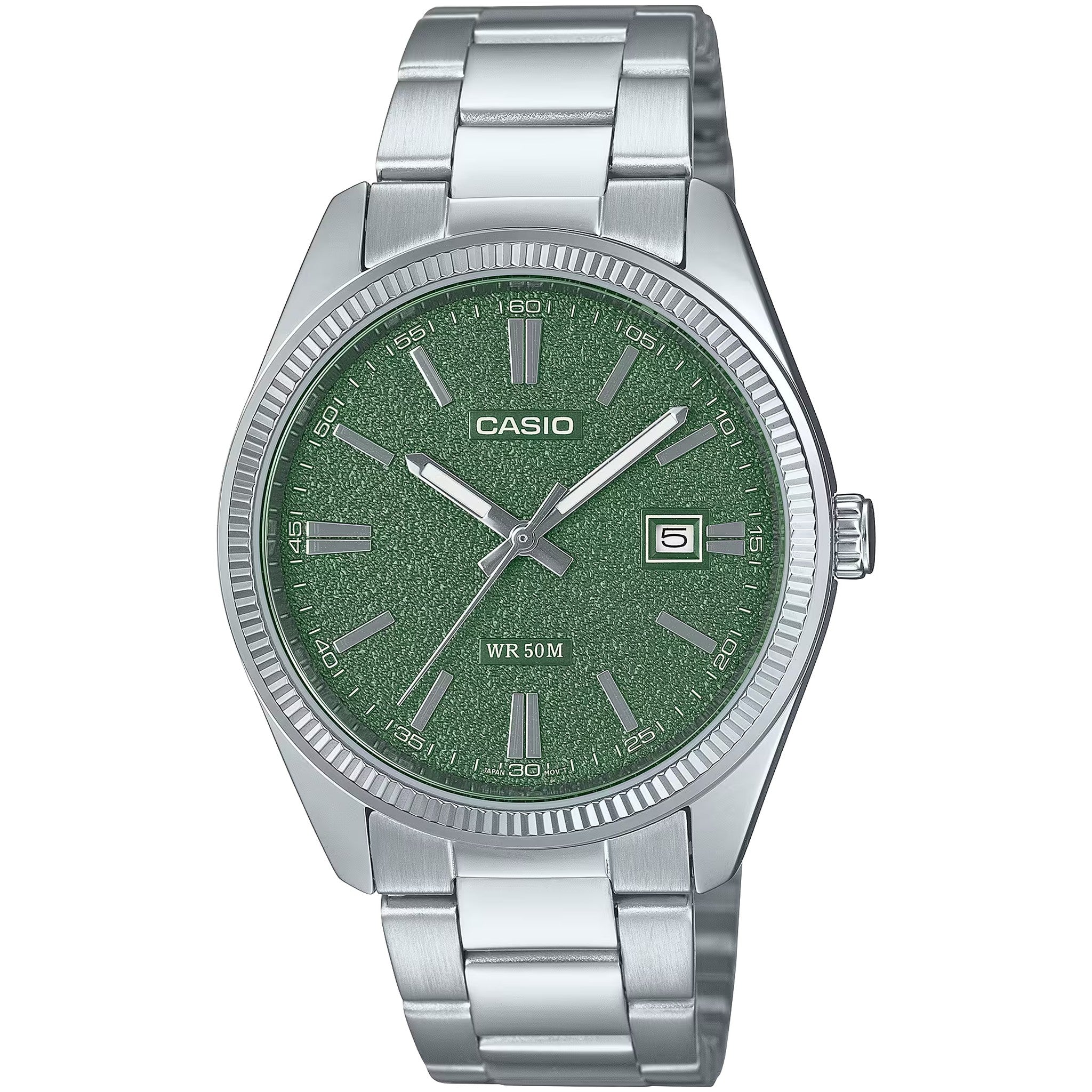 Casio Men's Watch MTP-1302DA-3A Quartz Analog Silver Green