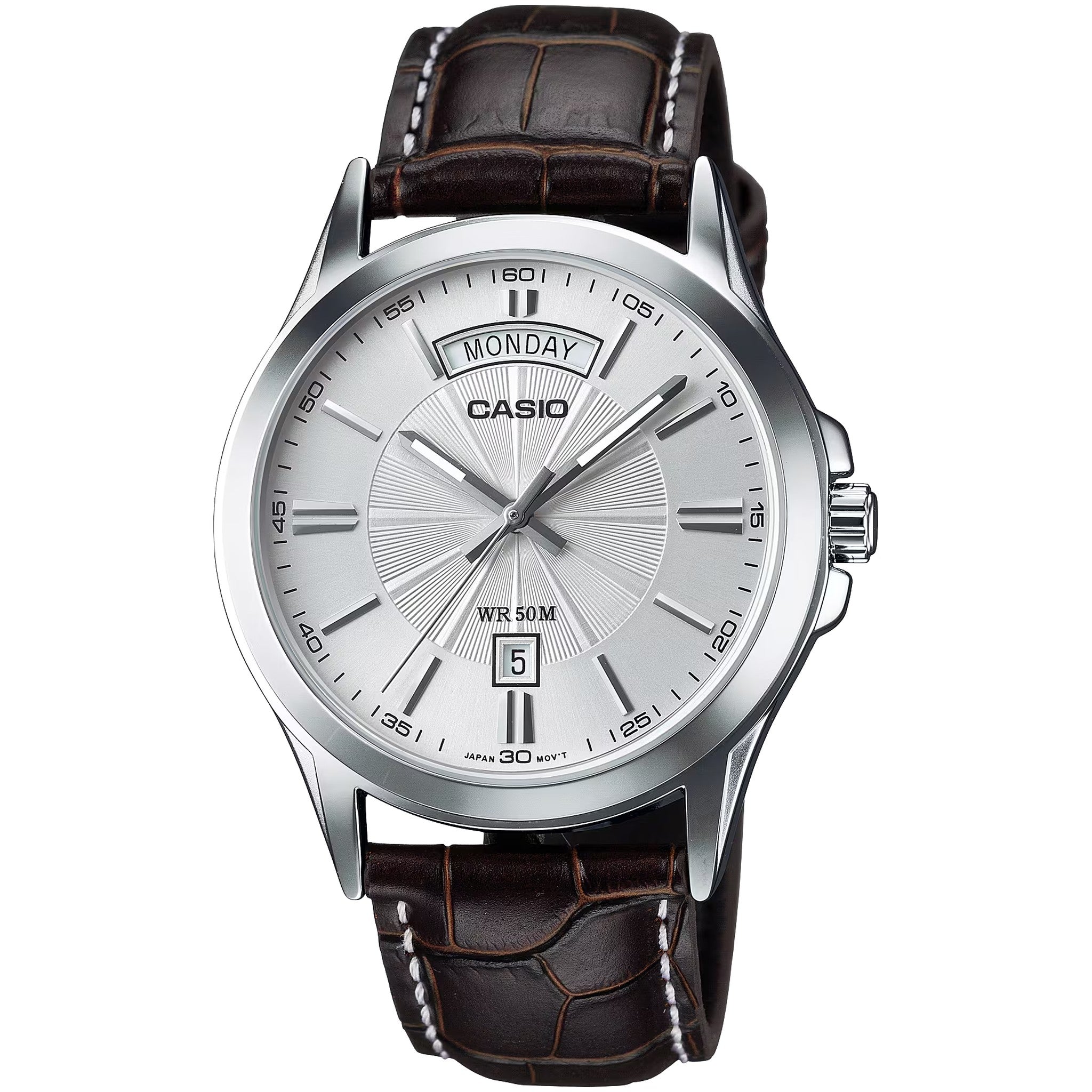Casio Men's Watch MTP-1381L-7A Quartz Analog Silver