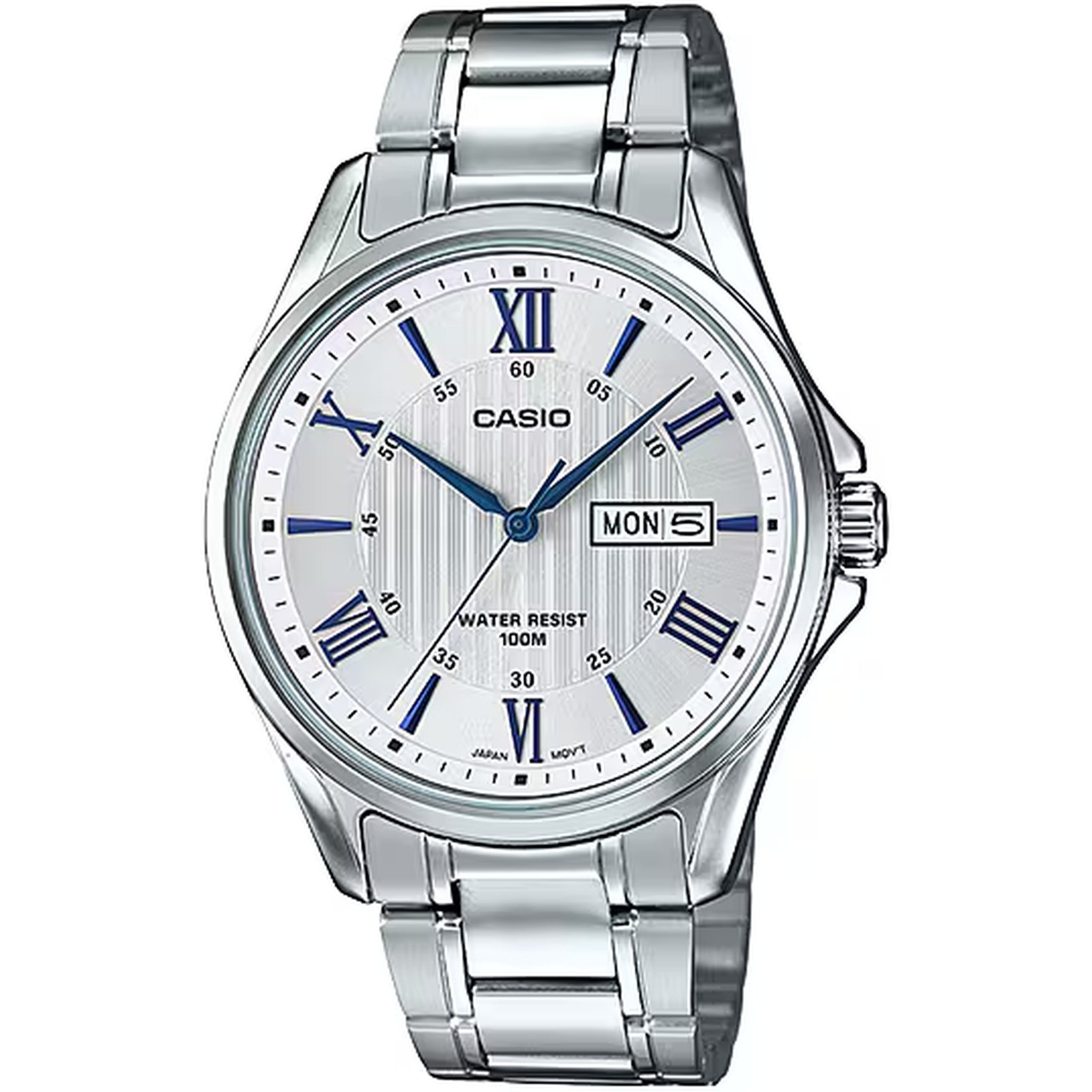 Casio Men's Watch MTP-1384D-7A2 Quartz Analog Silver