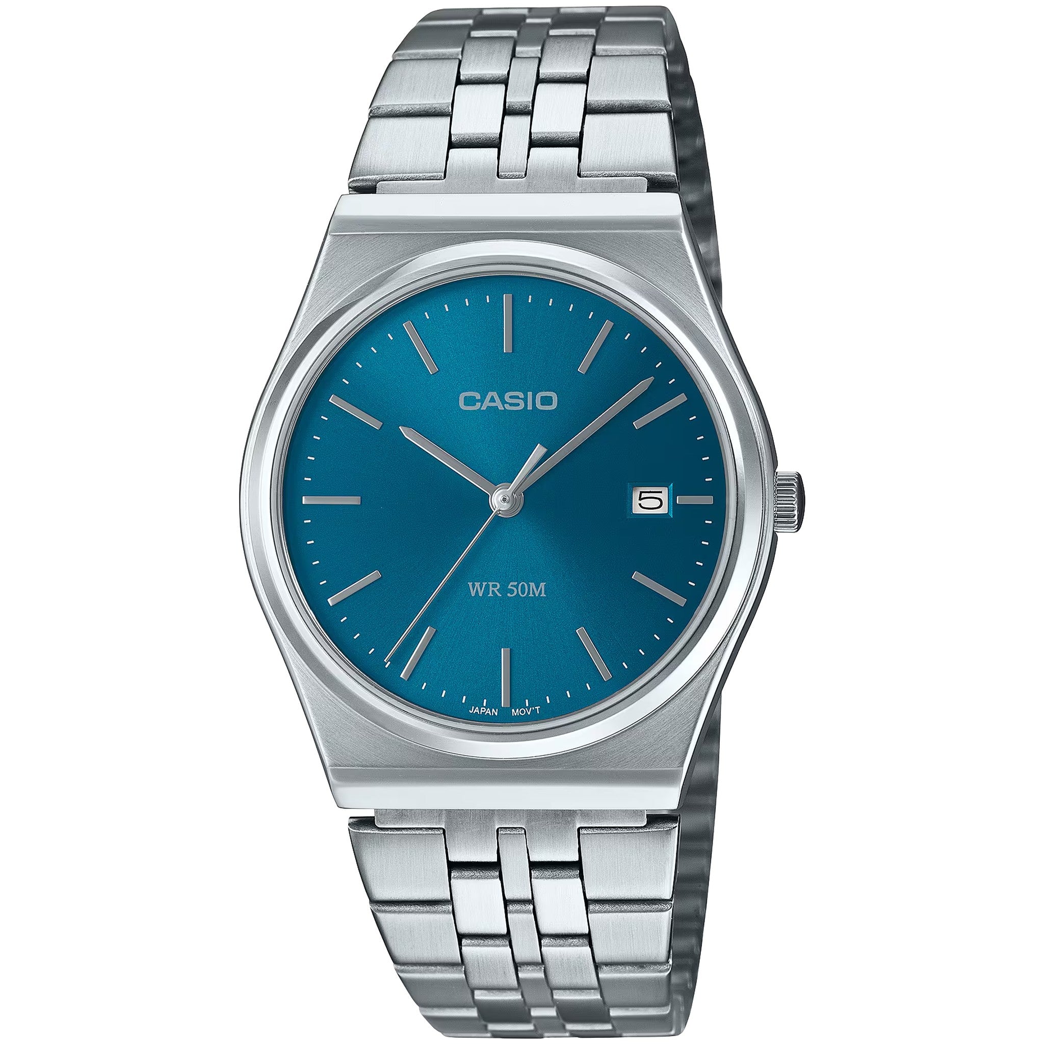 Casio Men's Watch MTP-B145D-2A2 Quartz Analog Silver Blue