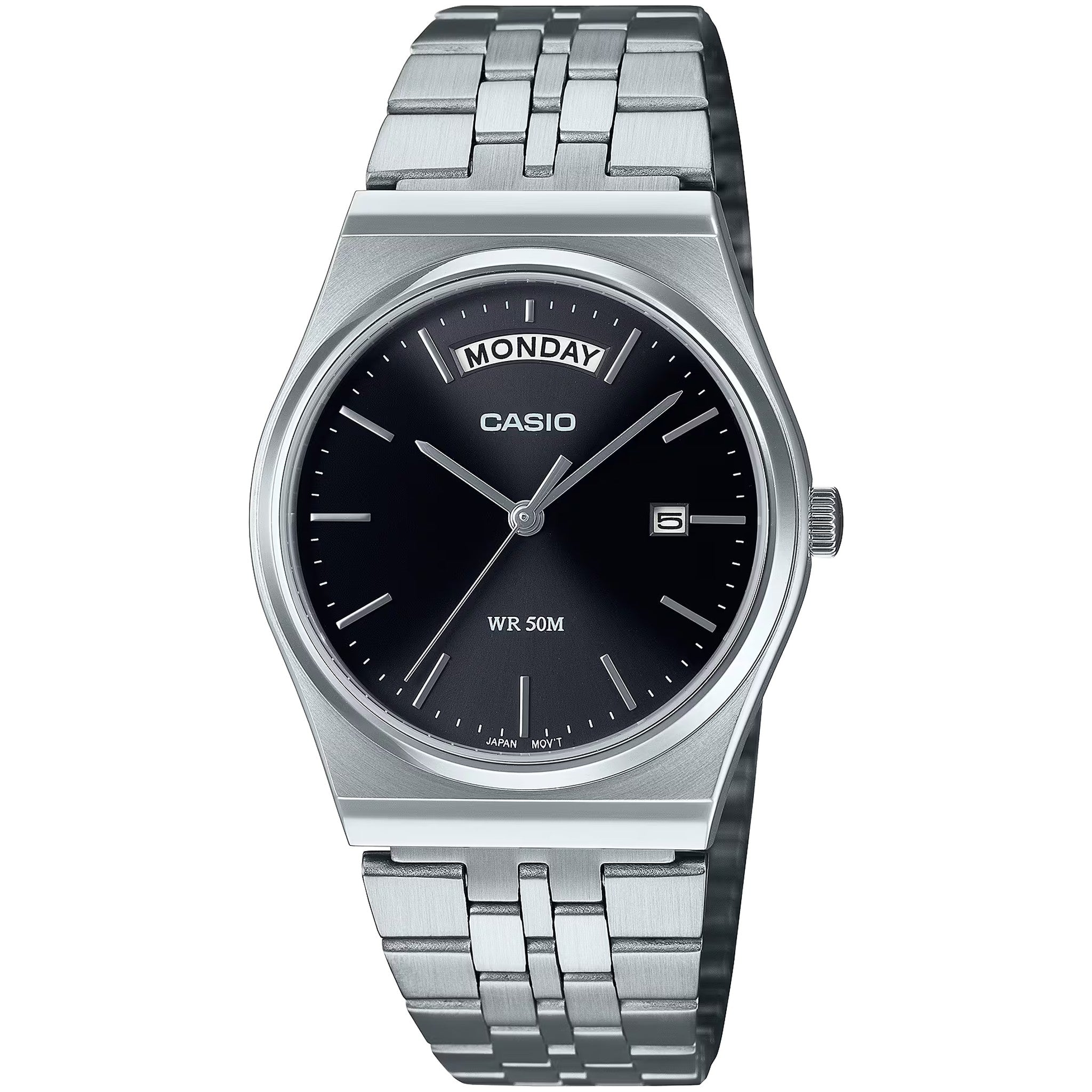 Casio Men's Watch MTP-B146D-1A Quartz Analog Silver Black