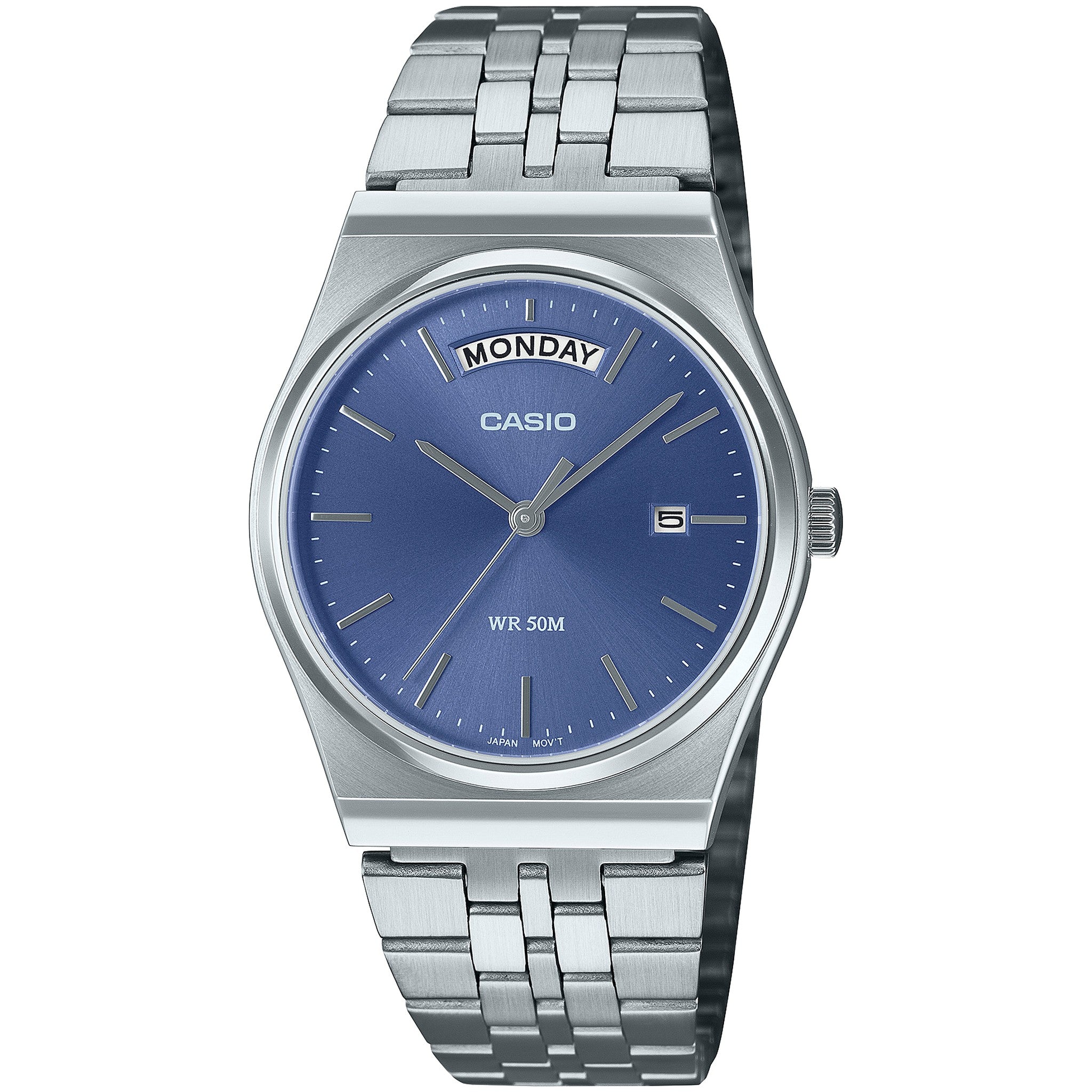 Casio Men's Watch MTP-B146D-2A Quartz Analog Silver Blue