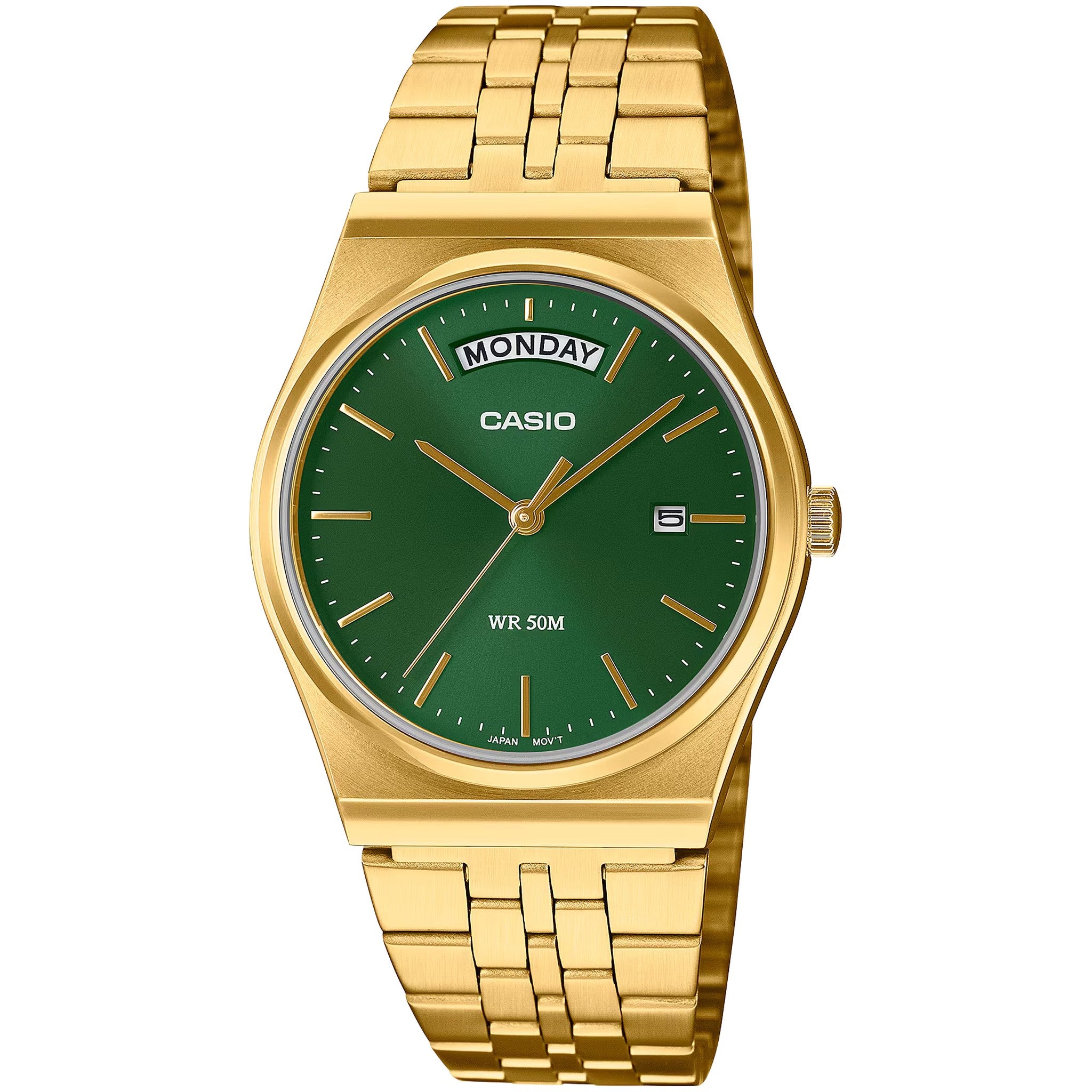 Casio Men's Watch MTP-B146G-3A Quartz Analog Gold Green