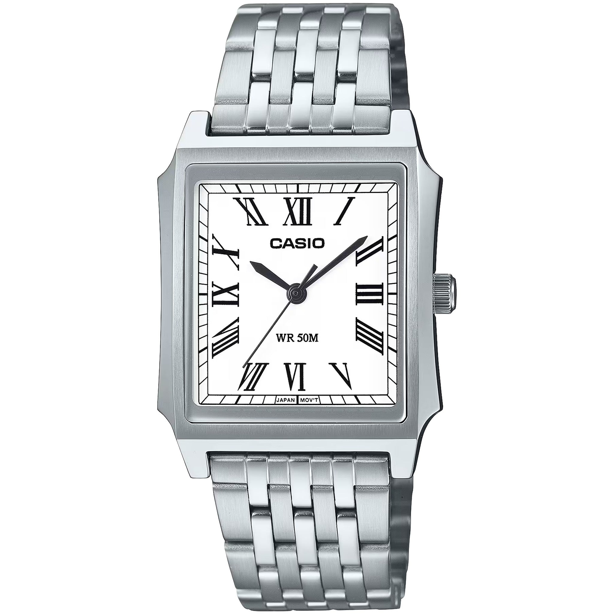 Casio Men's Watch MTP-B190D-7B Quartz Analog Silver White