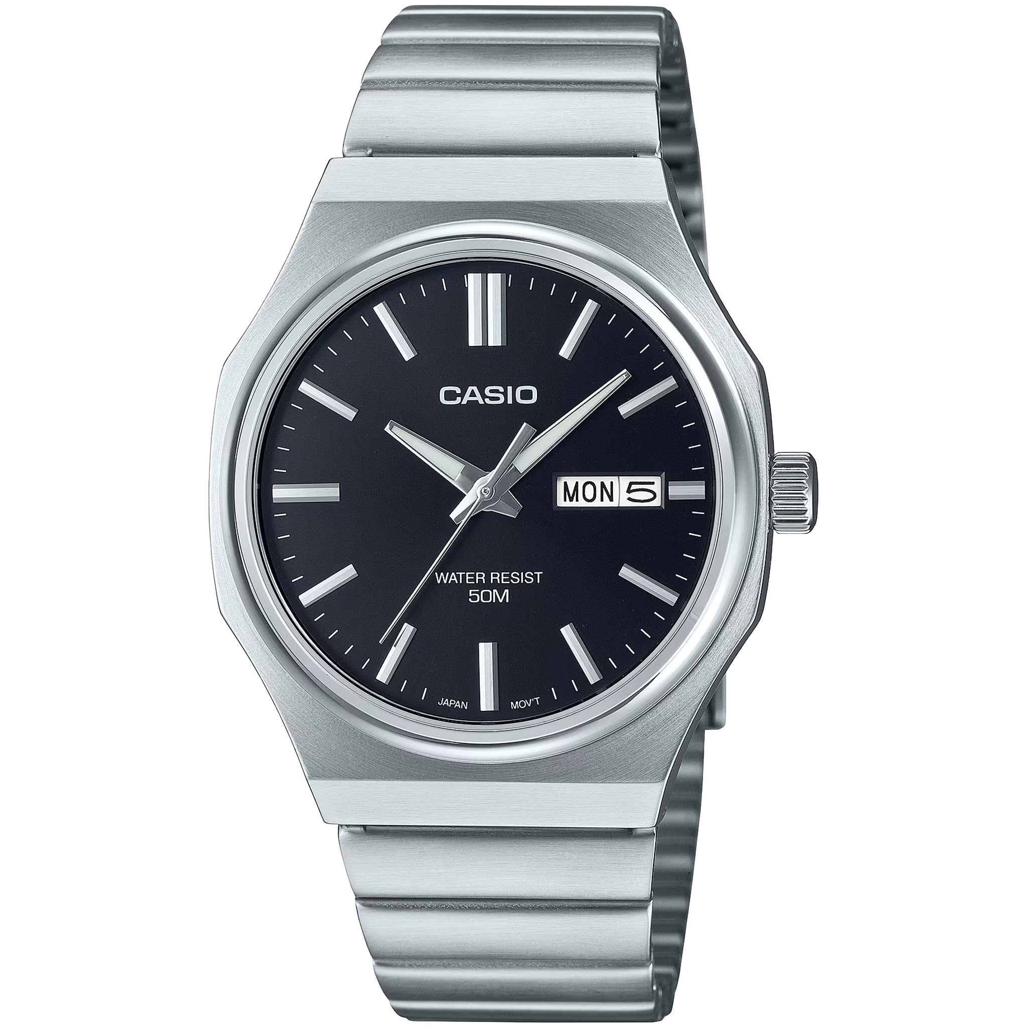 Casio Men's Watch MTP-E735D-1A Quartz Analog Silver Black