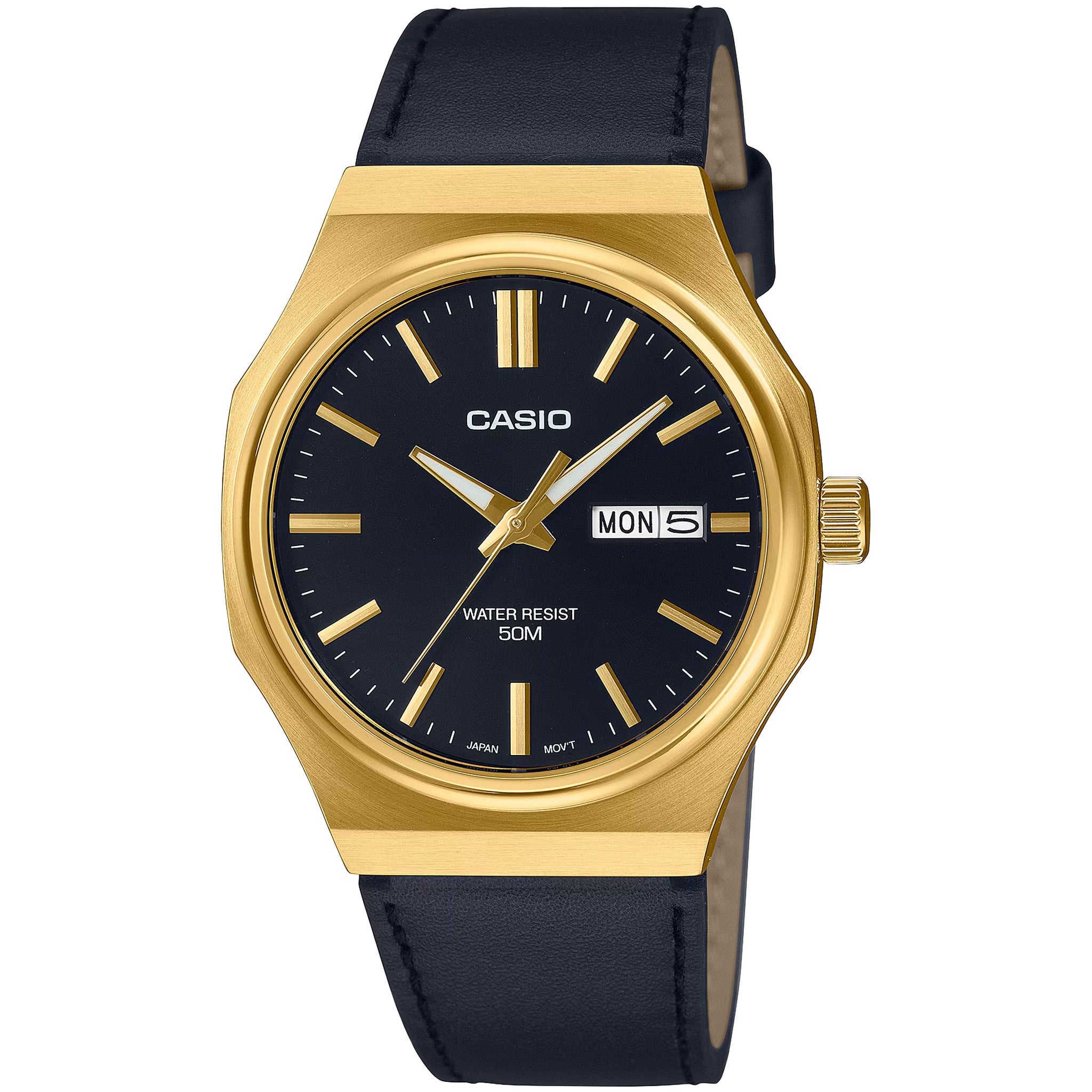 Casio Men's Watch MTP-E735GL-1A Quartz Analog Gold Black