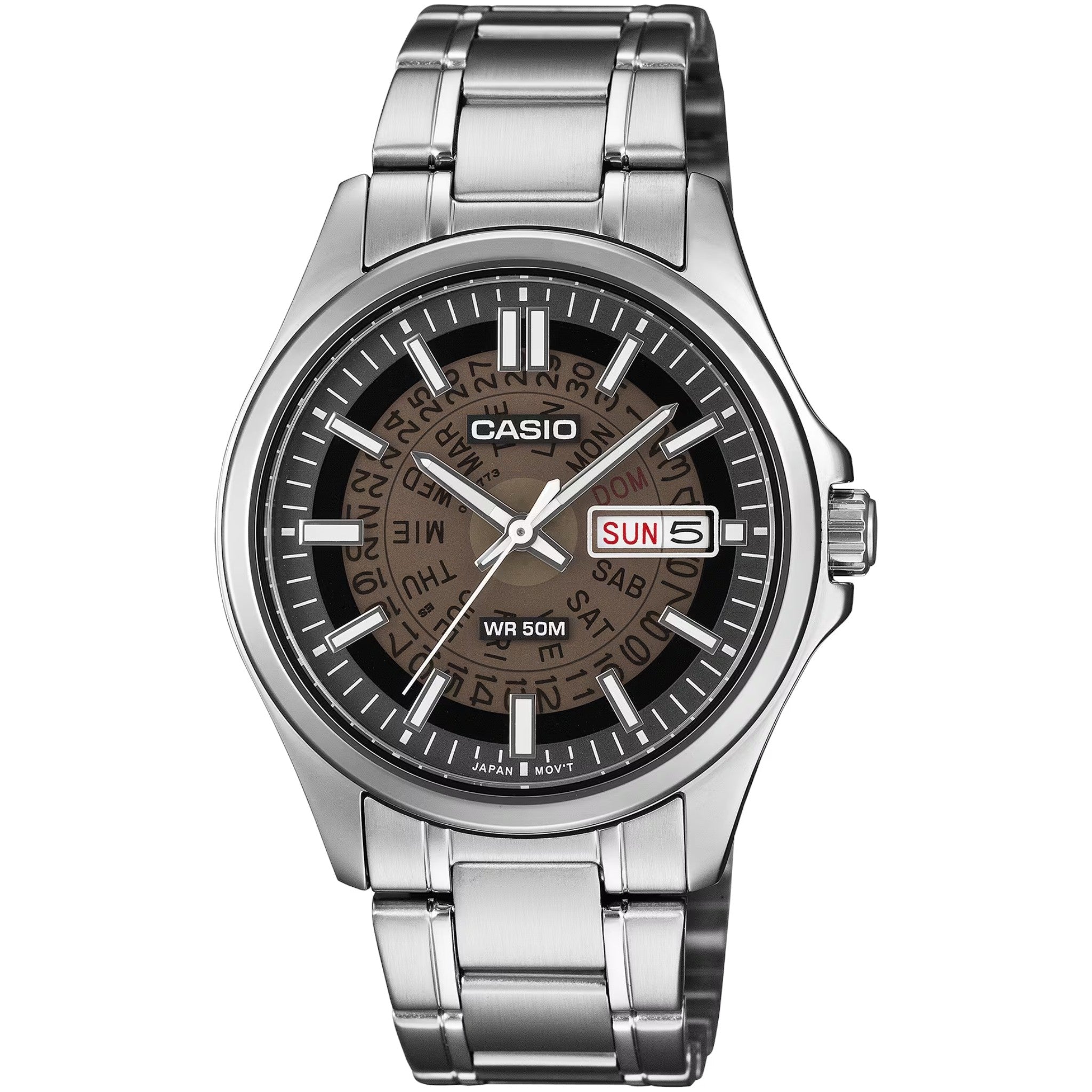 Montre Casio Timeless MTP-E740-1A Homme Quartz Marron Transparent