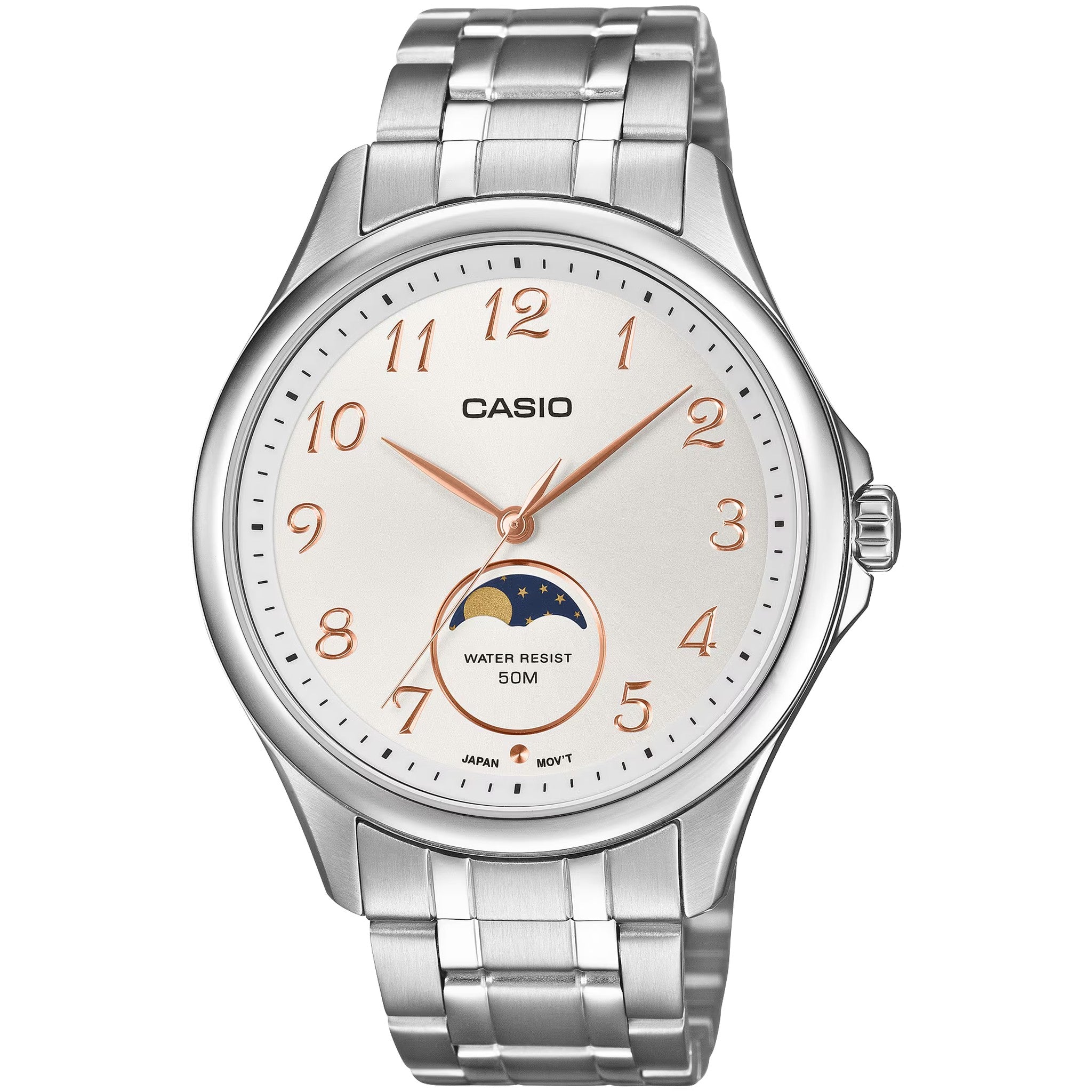 Casio Men's Watch MTP-M110D-7A Quartz Analog Silver White