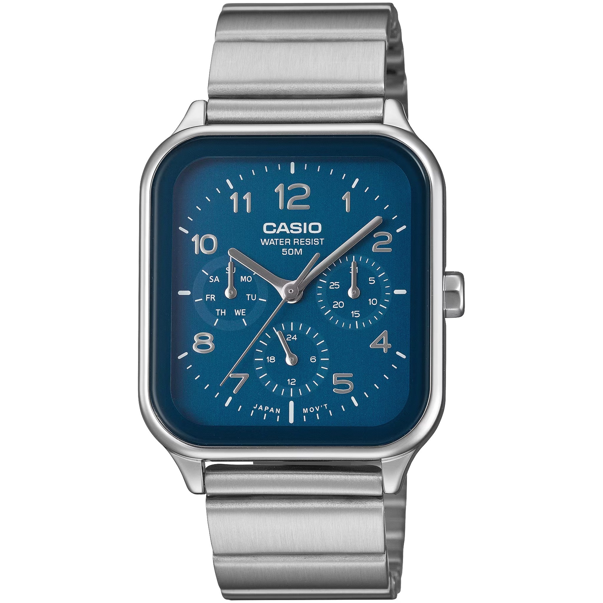 Casio Men's Watch MTP-M306D-2A Quartz Analog Silver Blue