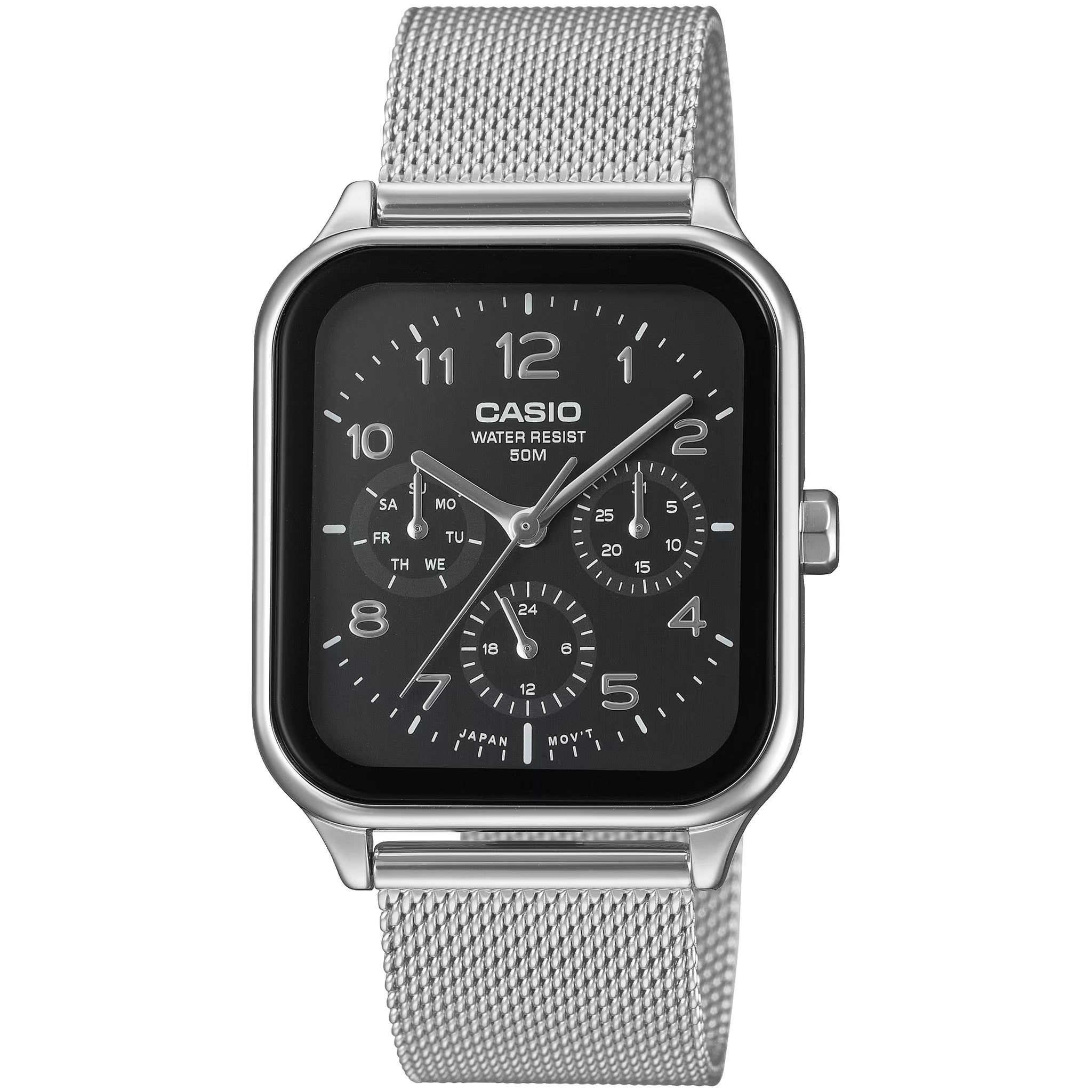 Casio Men's Watch MTP-M306M-1A Quartz Analog Silver Black