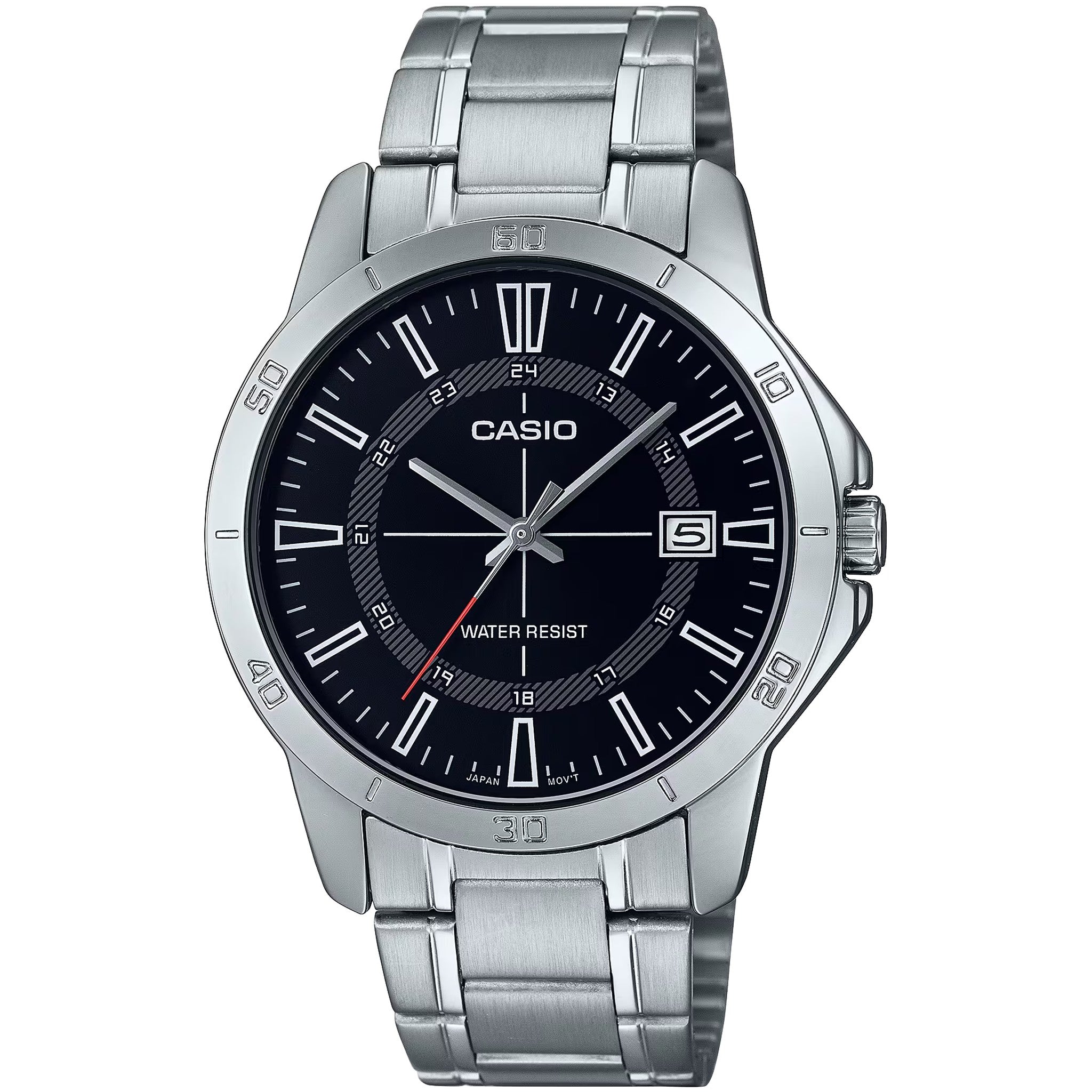 Casio Men's Watch MTP-V004D-1C Quartz Analog Silver Black