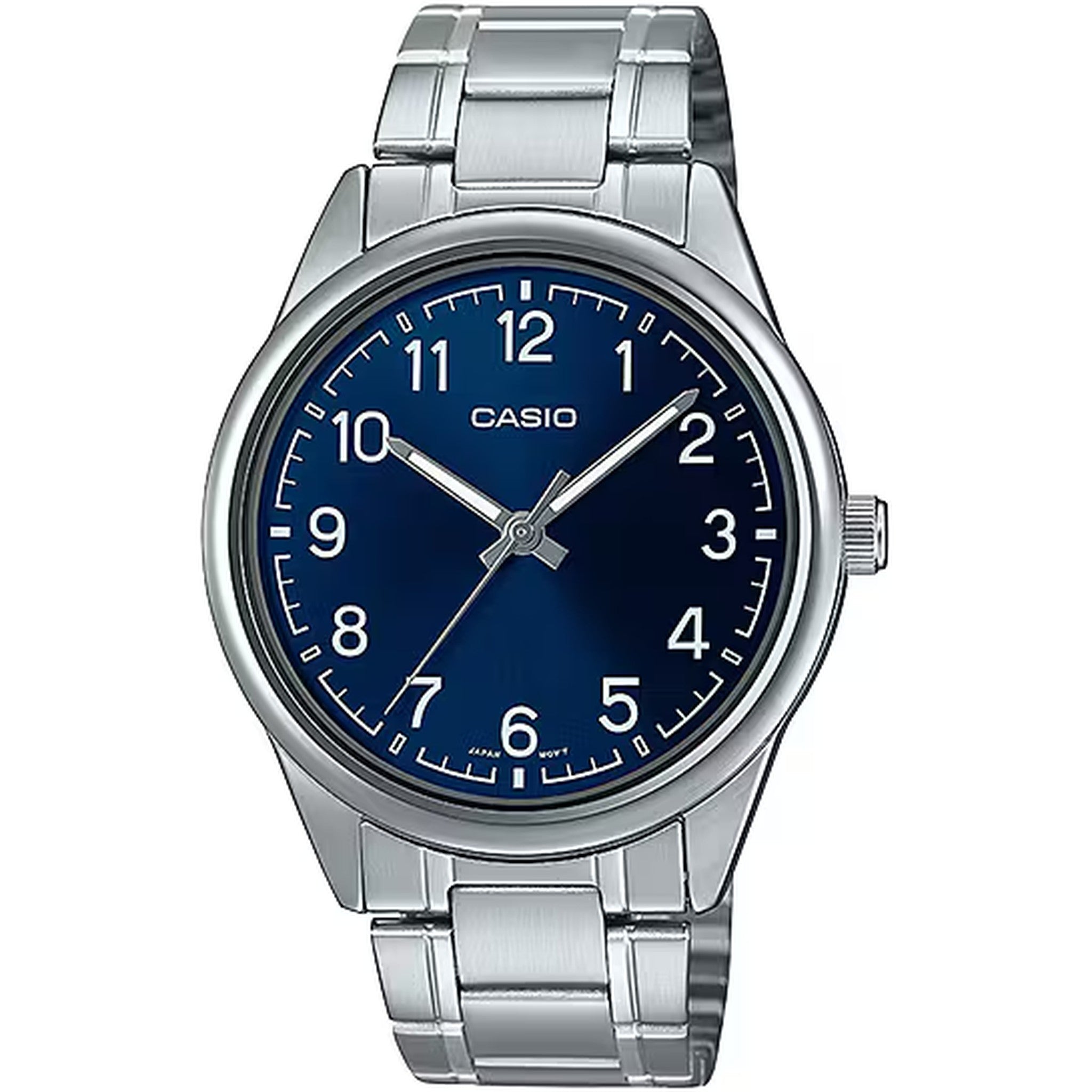 Casio Men's Watch MTP-V005D-2B4 Quartz Analog Silver Blue