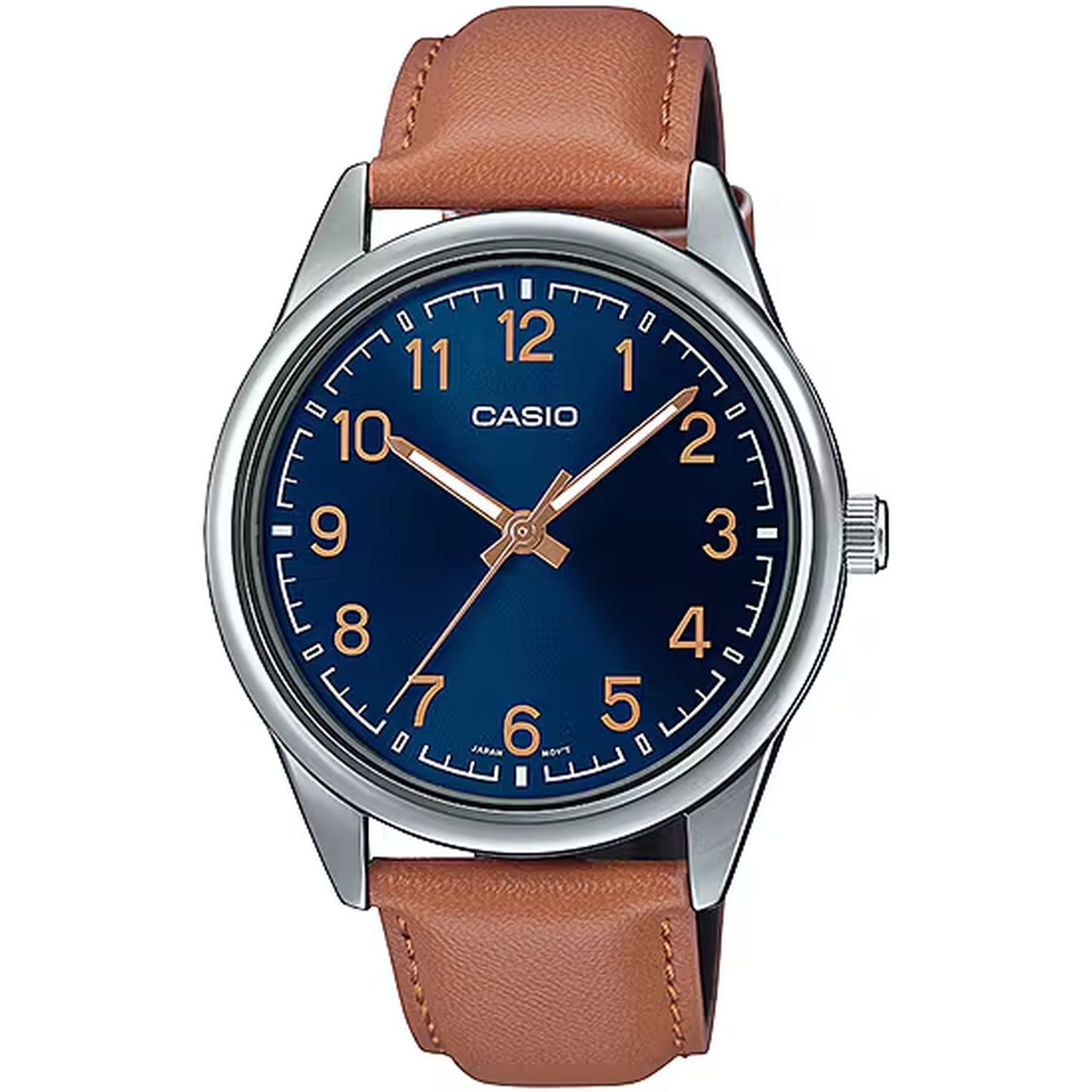 Casio Men's Watch MTP-V005L-2B4 Quartz Analog Silver Blue