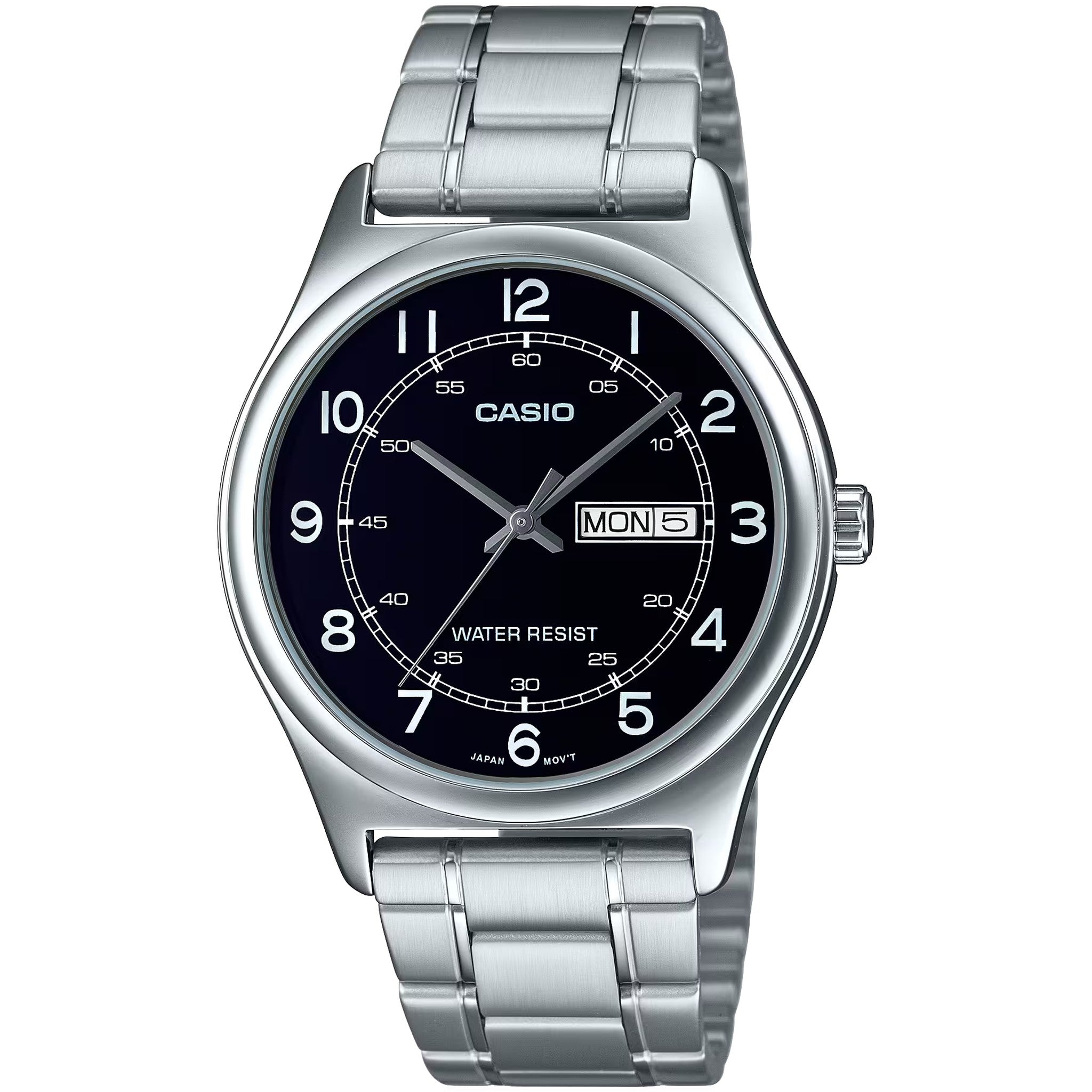 Casio Men's Watch MTP-V006D-1B2 Quartz Analog Silver Black