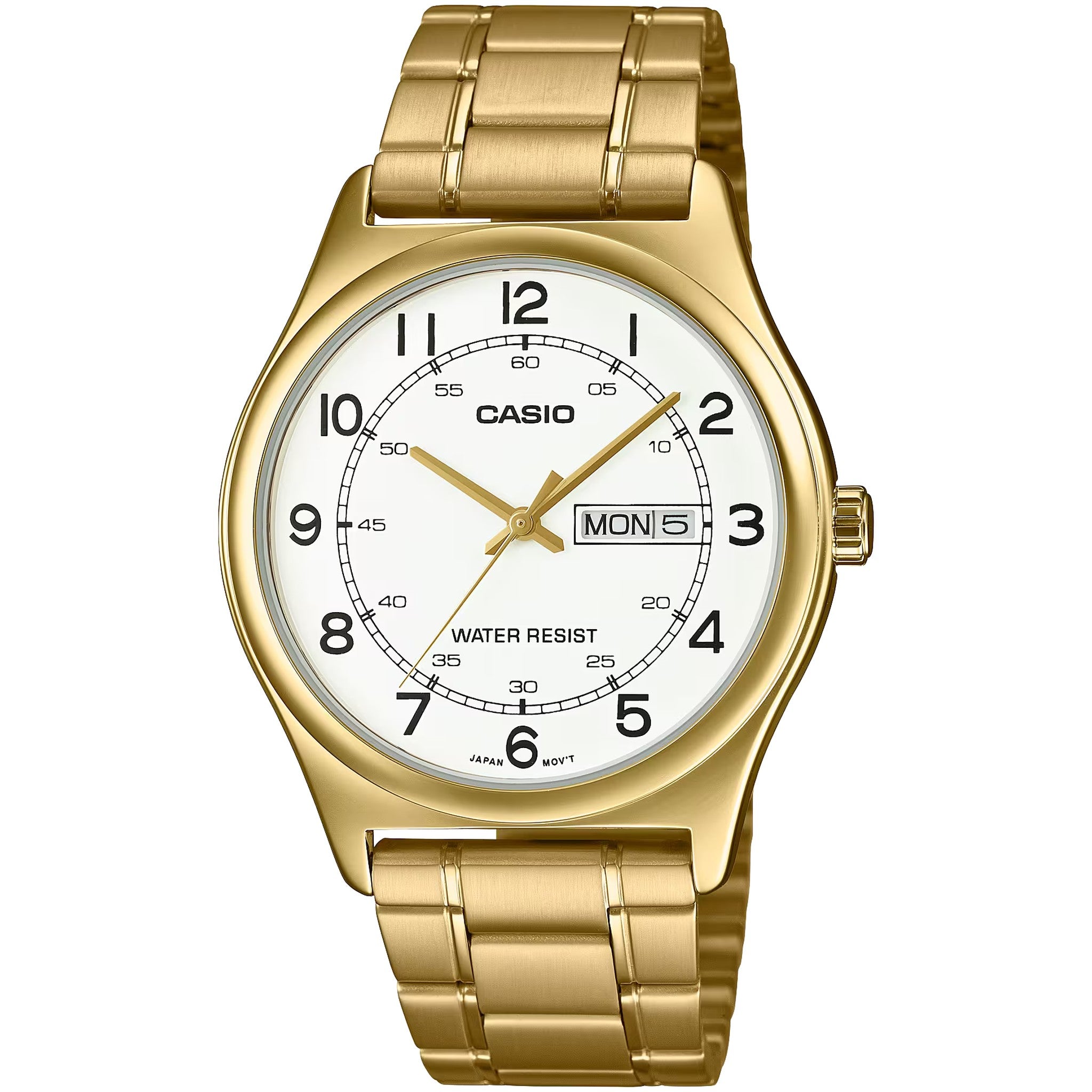 Casio Men's Watch MTP-V006G-7B Quartz Analog Gold White