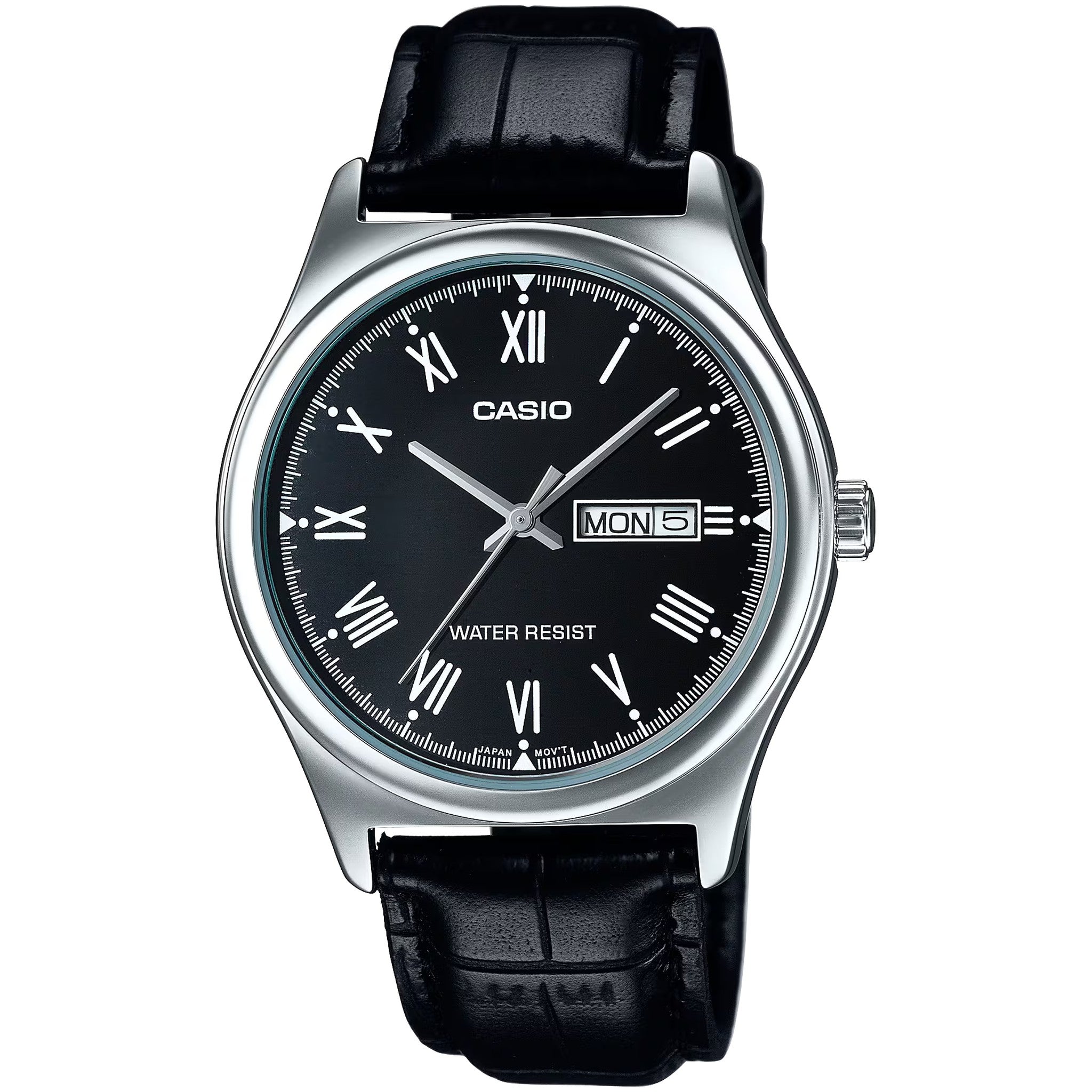 Casio Men's Watch MTP-V006L-1B Quartz Analog Silver Black