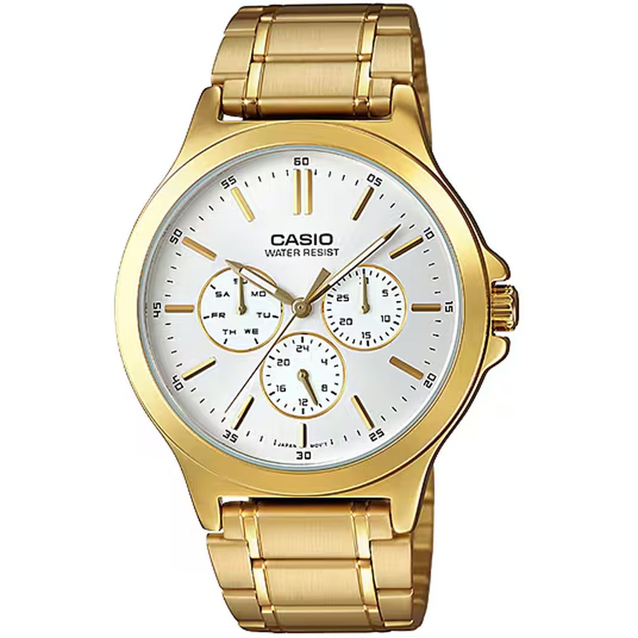 Casio Men's Watch MTP-V300G-7A Quartz Analog Gold Silver