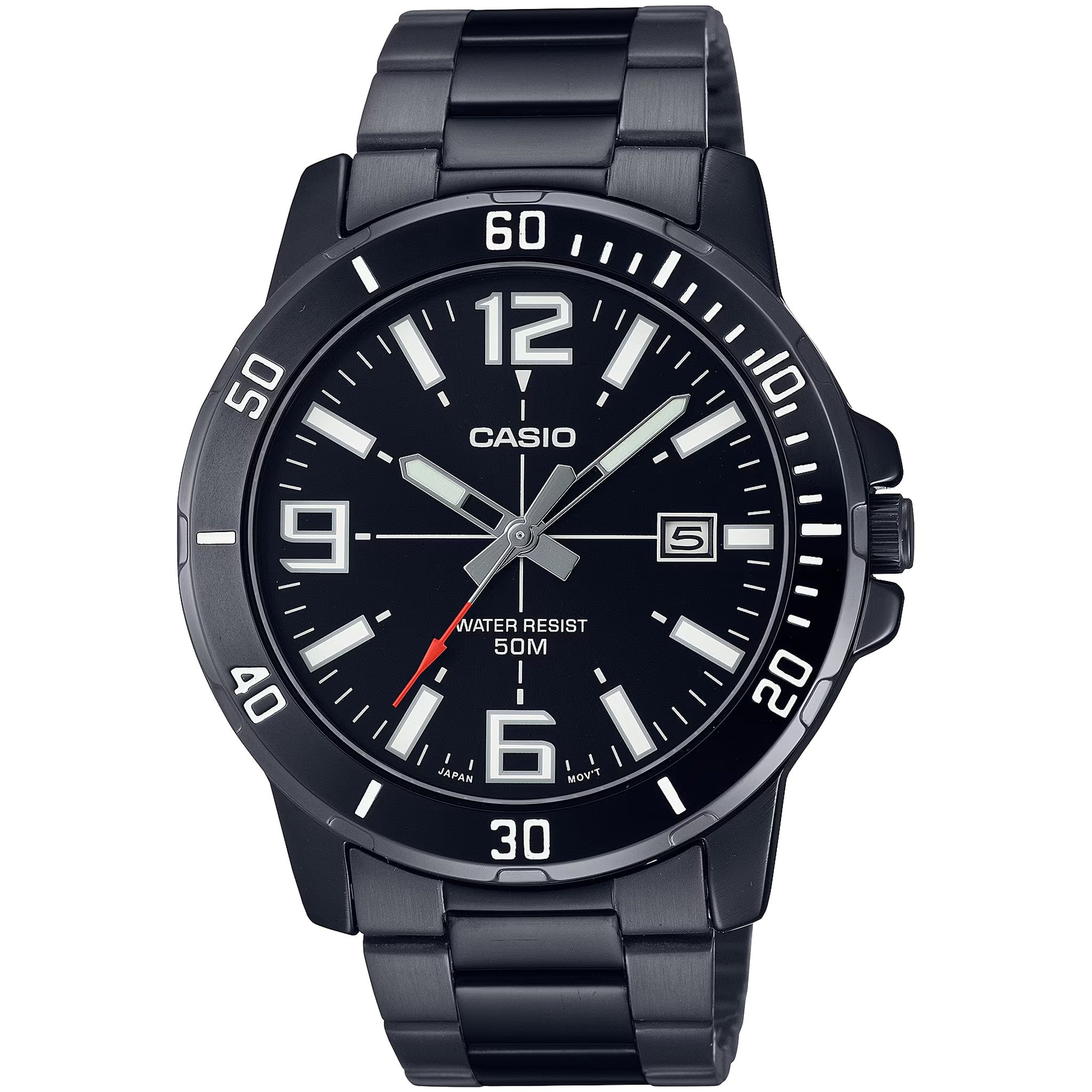 Casio Men's Watch MTP-VD01B-1B Quartz Analog Black