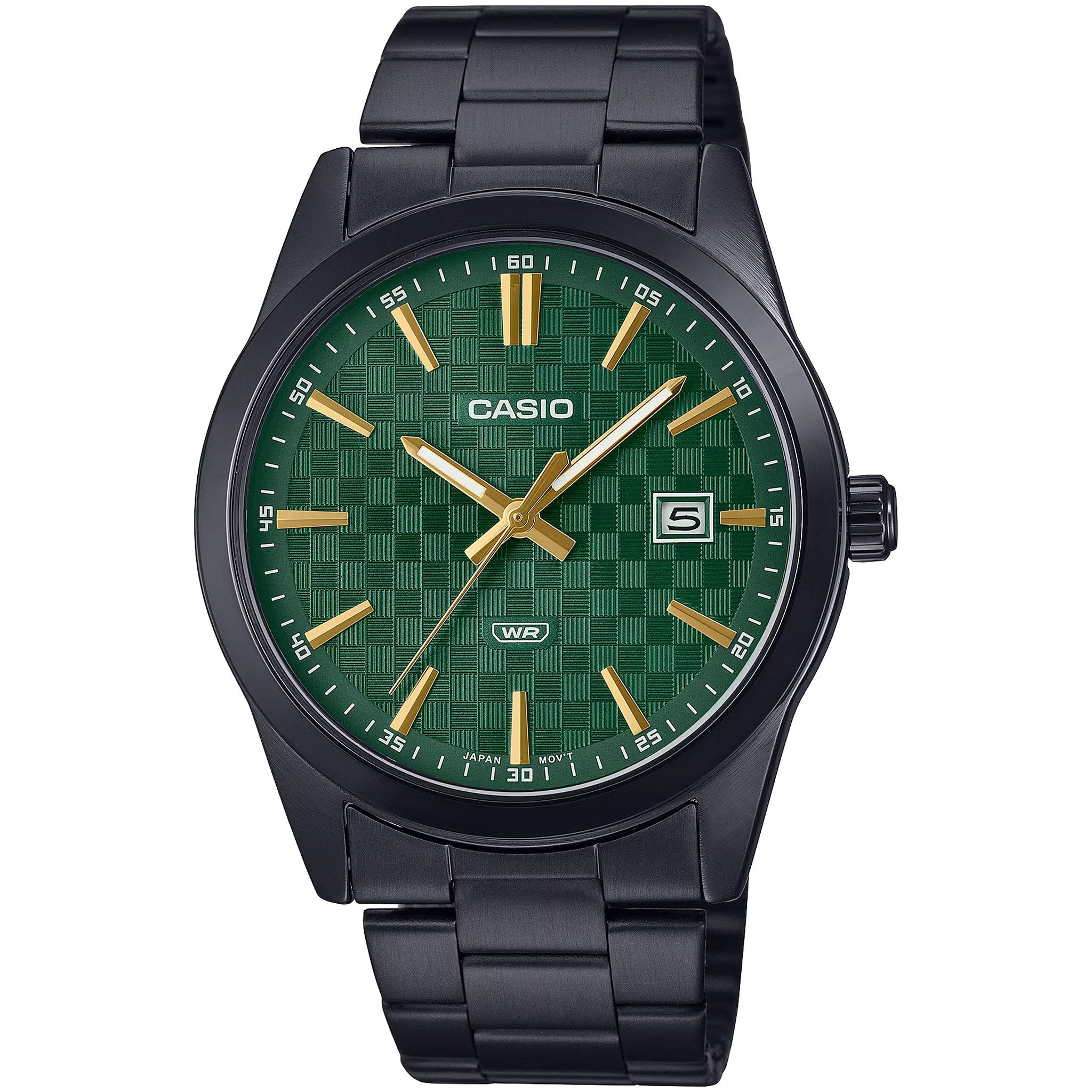 Casio Men's Watch MTP-VD03B-3A Quartz Analog Black Green