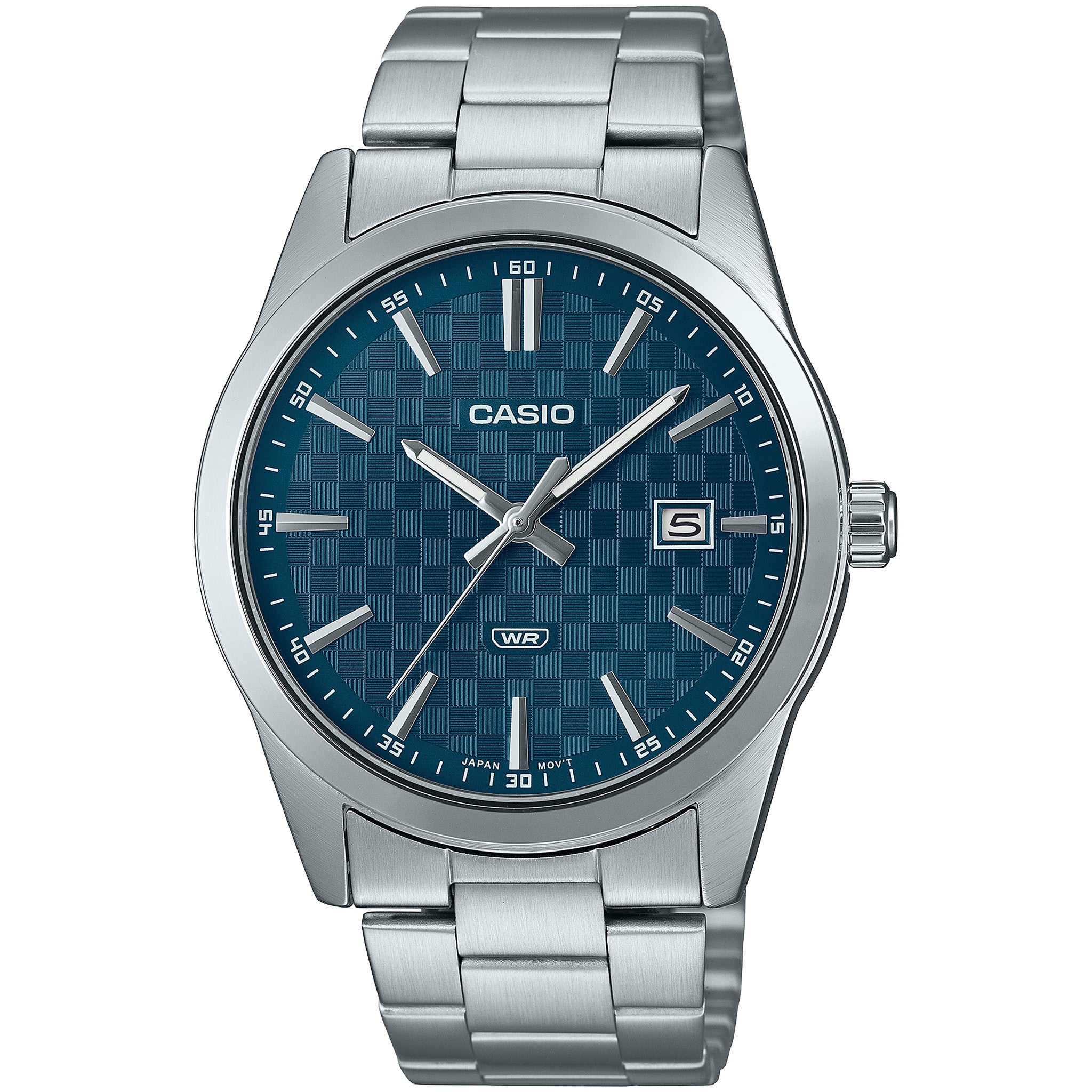 Casio Men's Watch MTP-VD03D-2A2 Quartz Analog Silver Blue