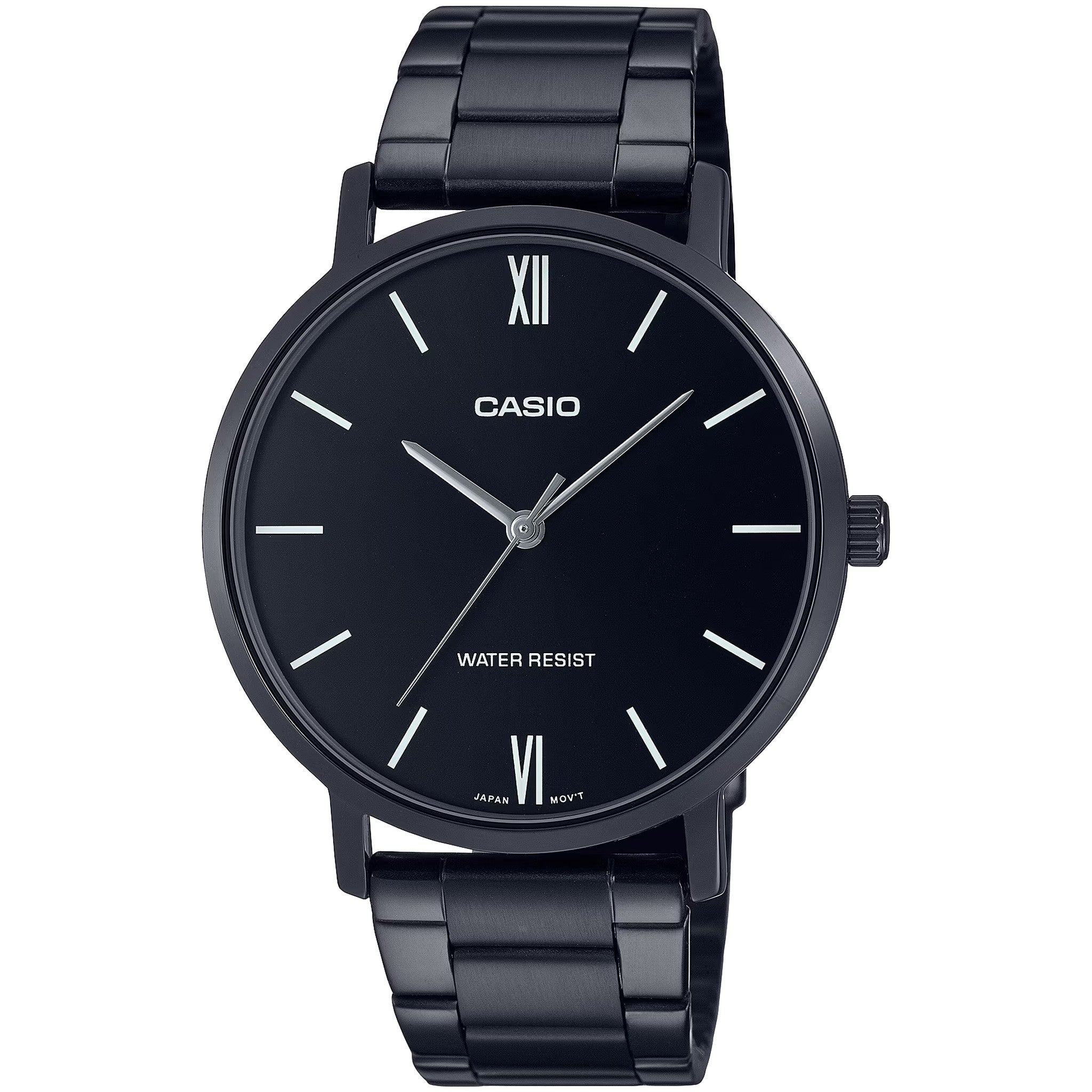Casio Men's Watch MTP-VT01B-1B Quartz Analog Black