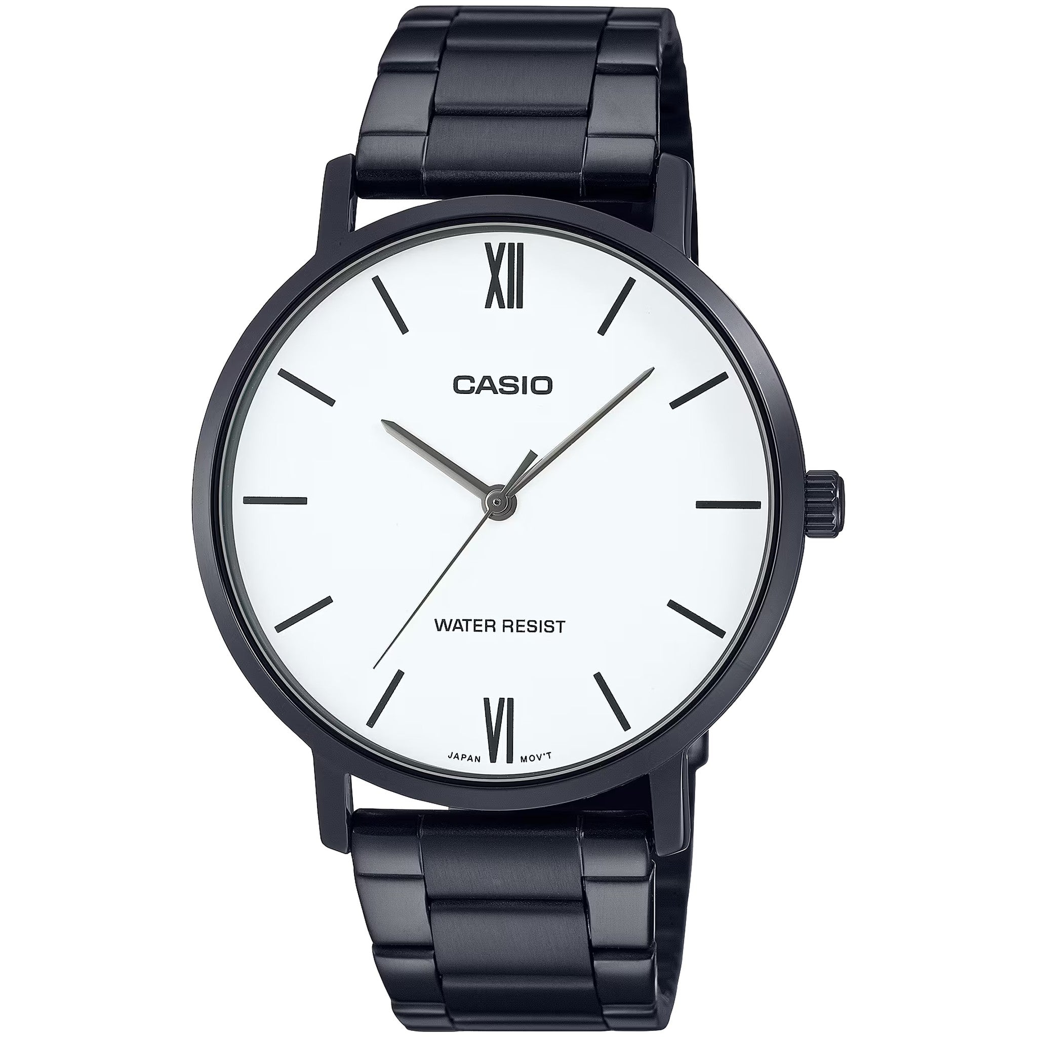 Casio Men's Watch MTP-VT01B-7B Quartz Analog Black White