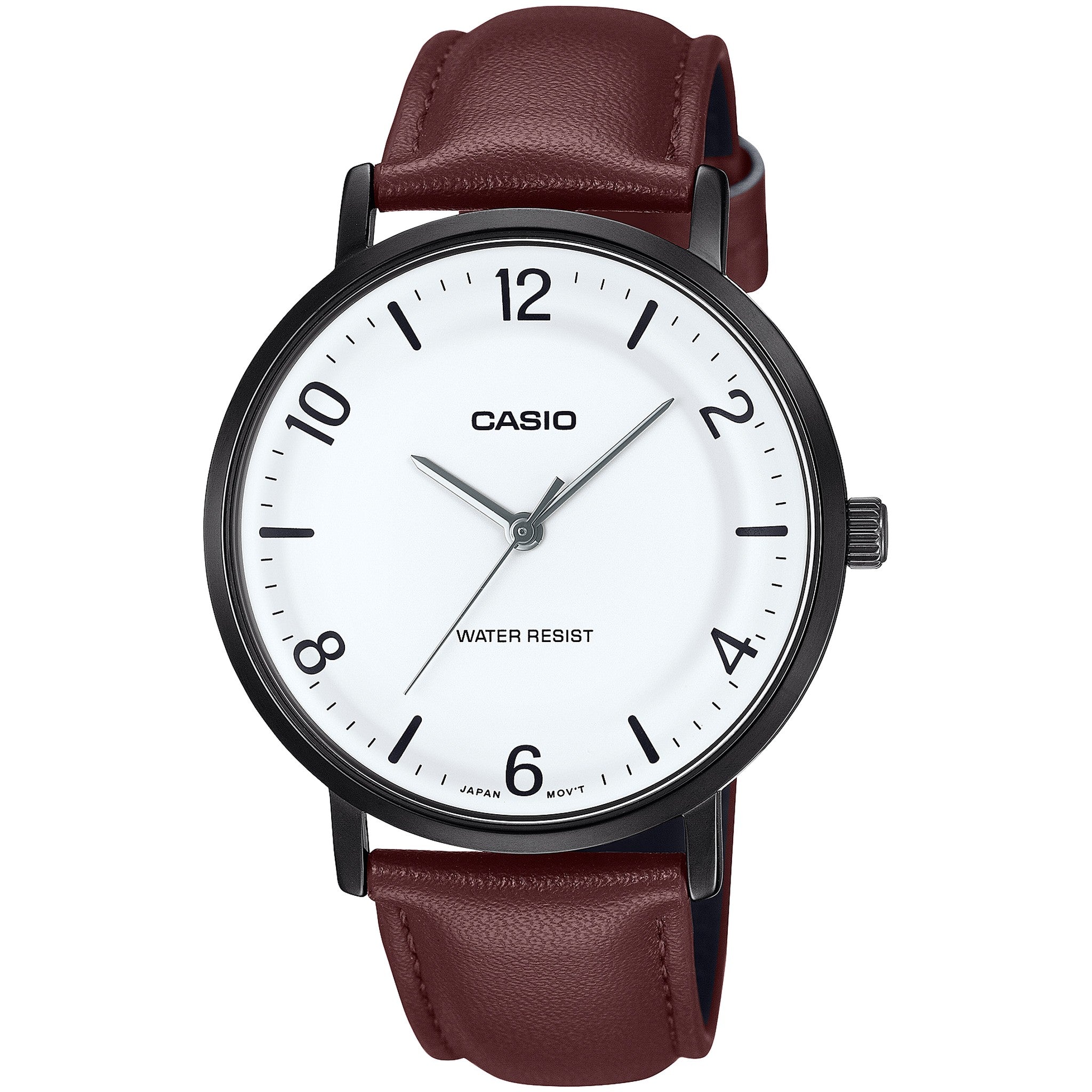 Casio Men's Watch MTP-VT03BL-7B Quartz Analog Black White
