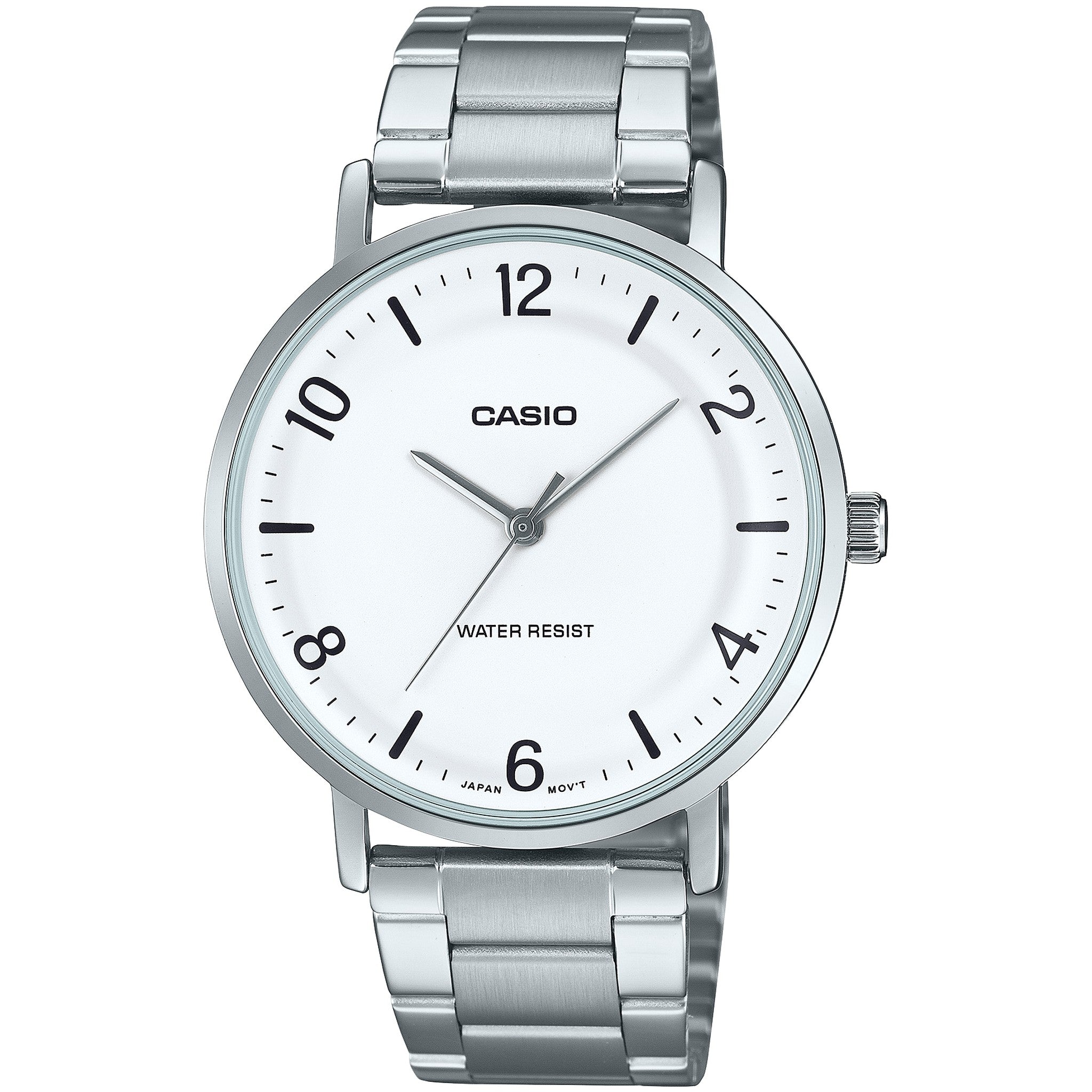 Casio Men's Watch MTP-VT03D-7B Quartz Analog Silver White