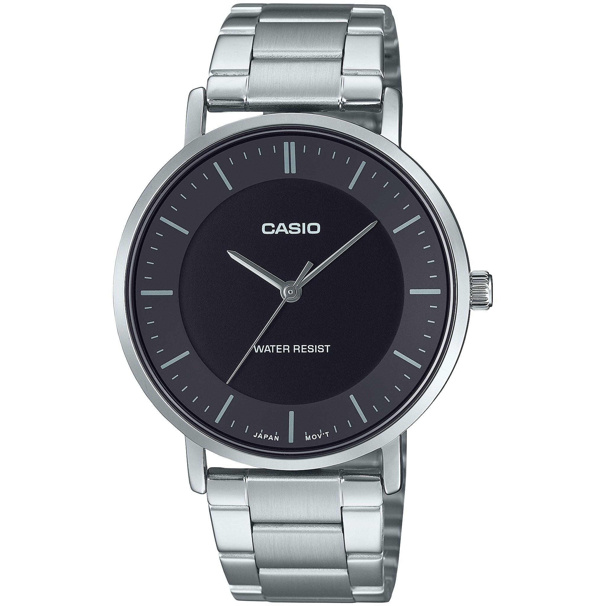 Casio Men's Watch MTP-VT04D-1E Quartz Analog Silver Black