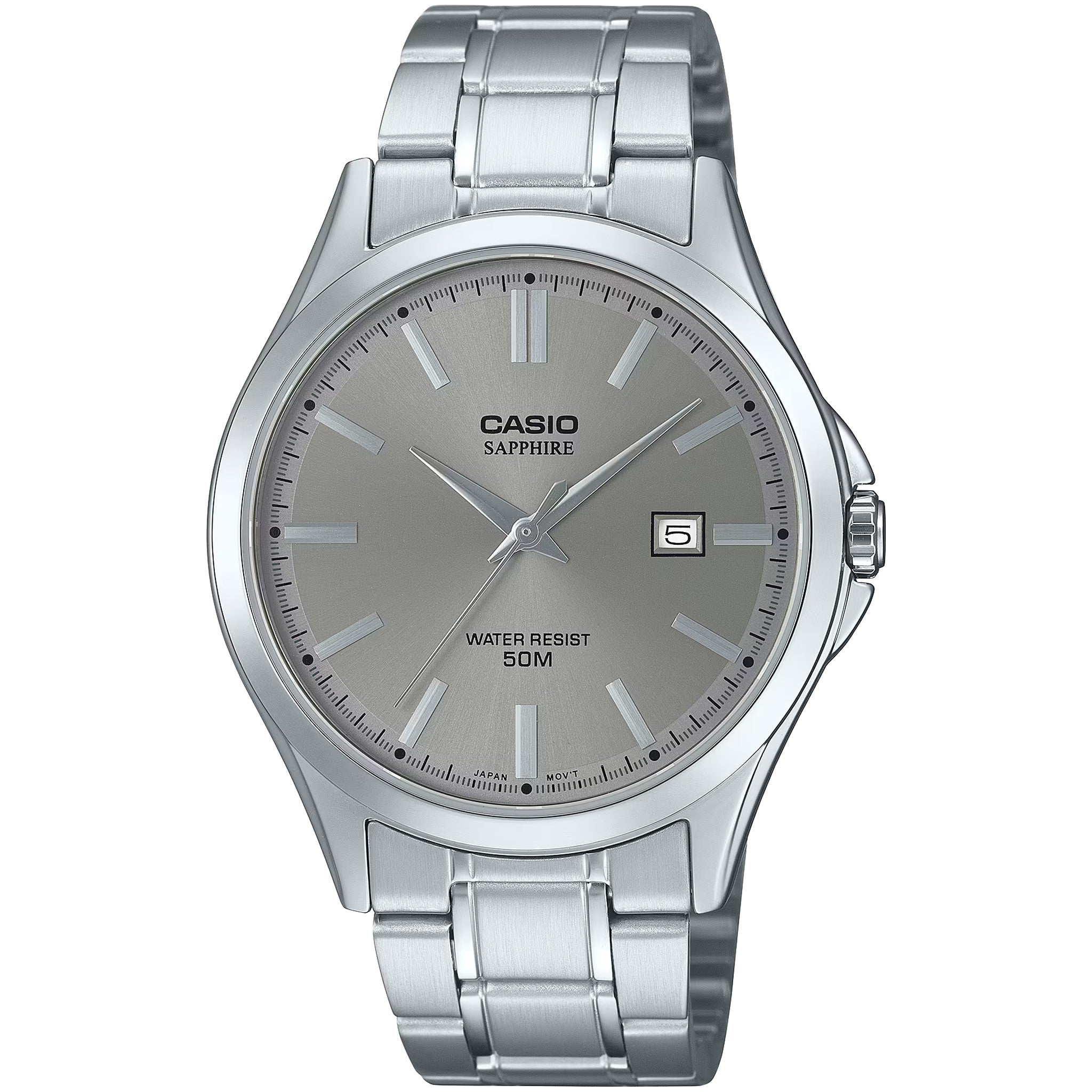 Casio Men's Watch MTS-115D-8A Quartz Analog Silver Gray