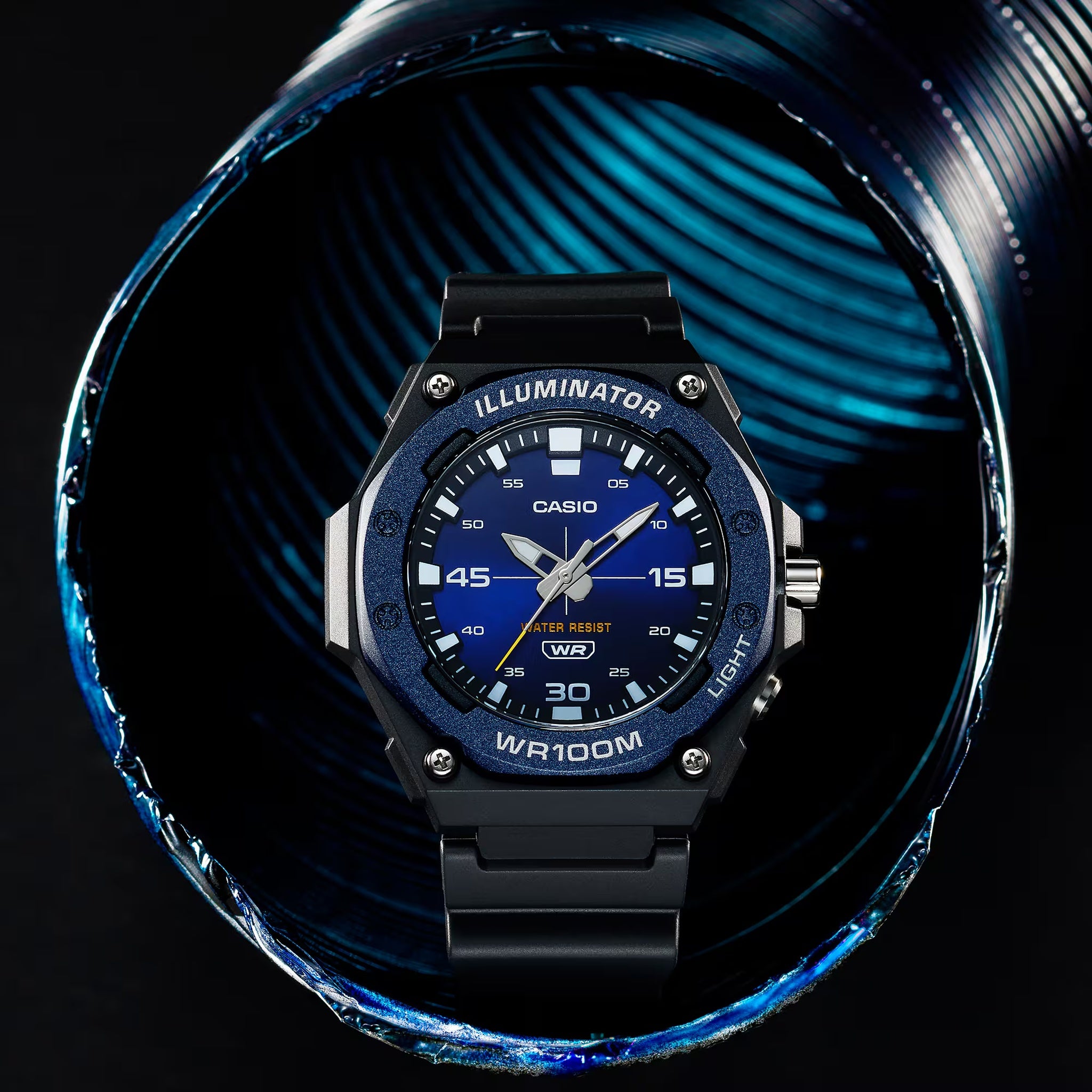 Casio Men's Watch MW-620H-2A Quartz Analog Black Blue