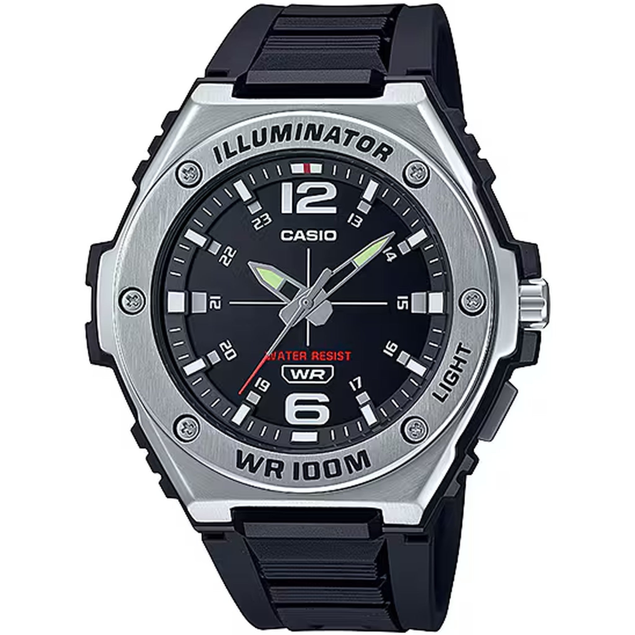Casio Men's Watch MWA-100H-1A Quartz Analog Silver Black