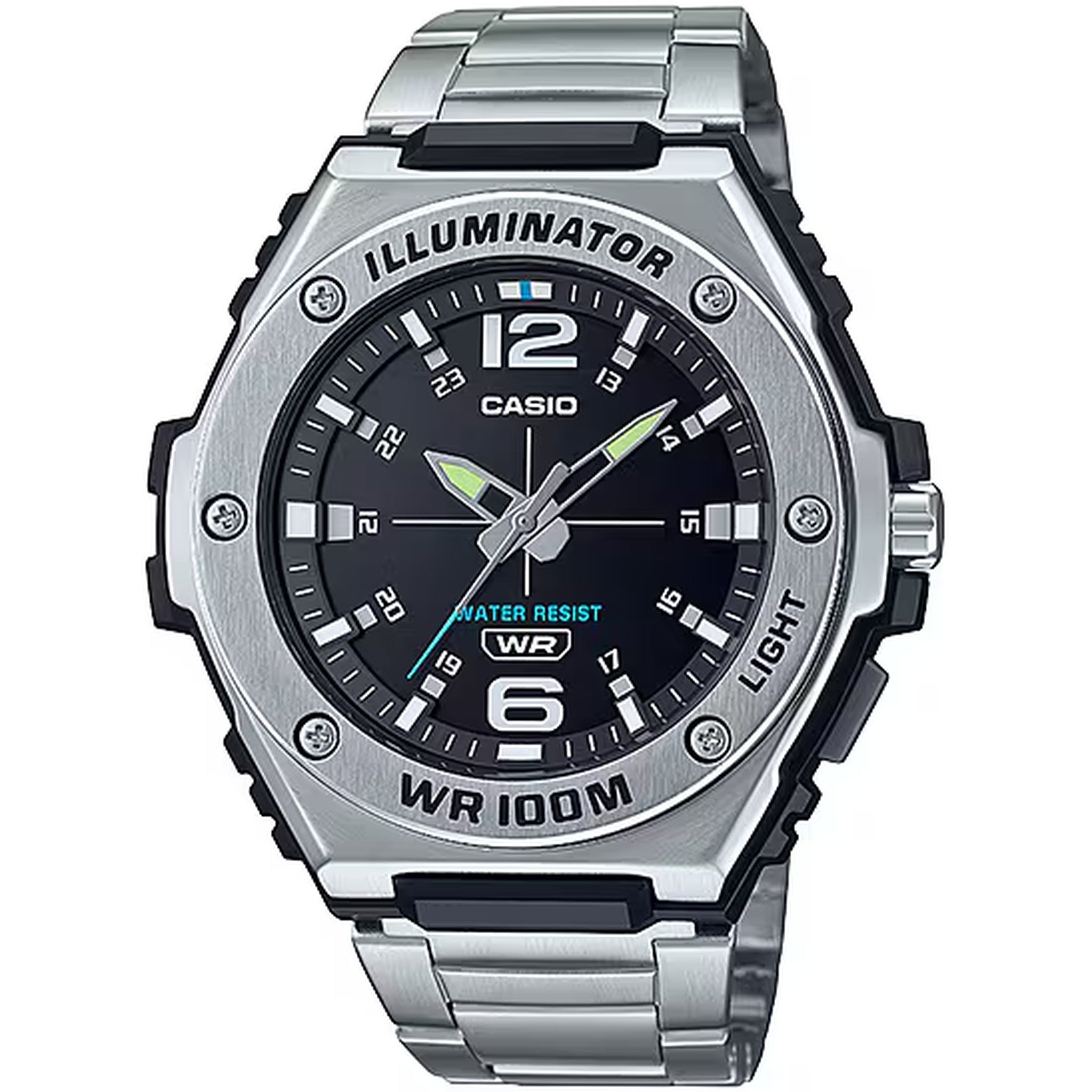 Casio Men's Watch MWA-100HD-1A Quartz Analog Silver Black