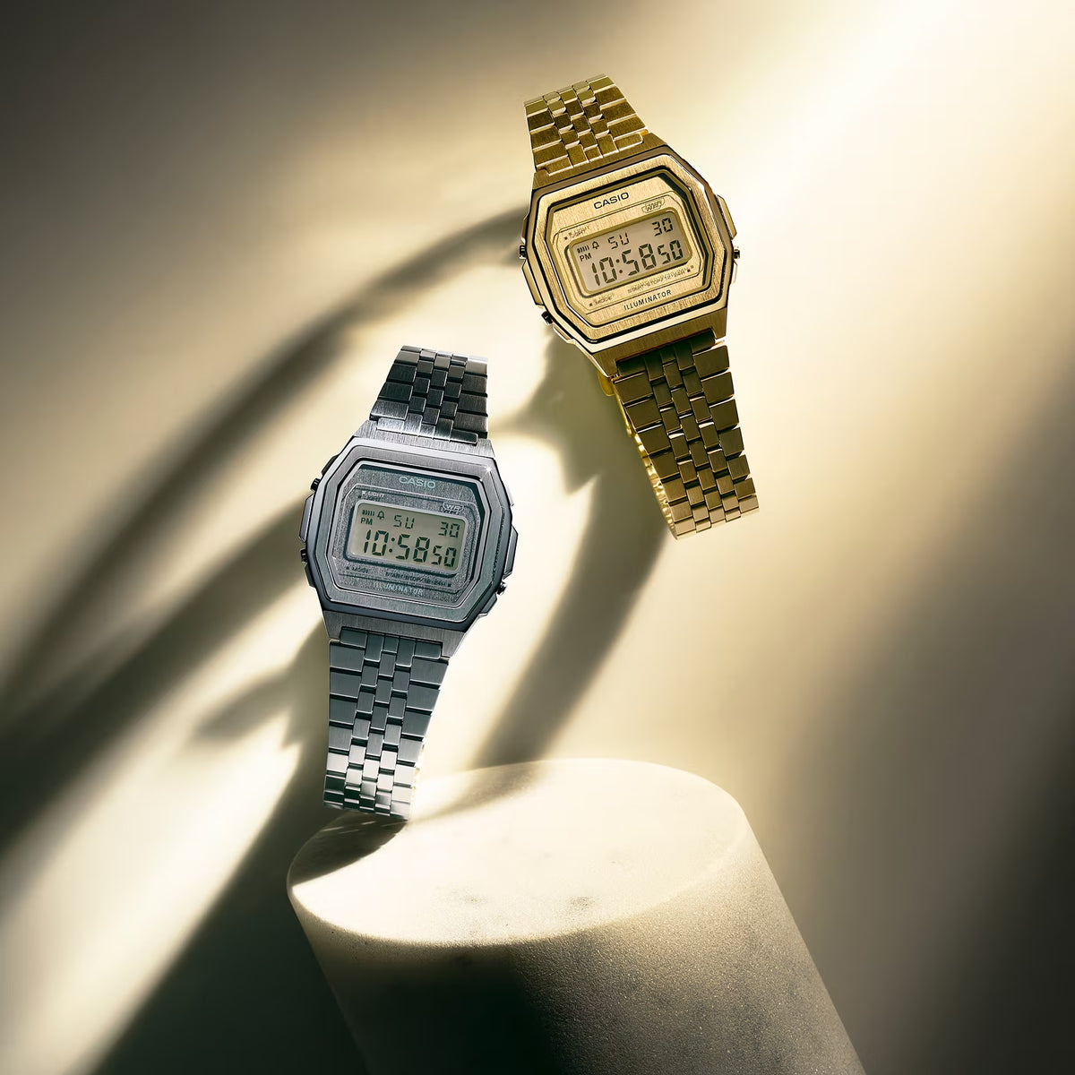 Casio Vintage Premium A1000A-7 Silver Digital Watch