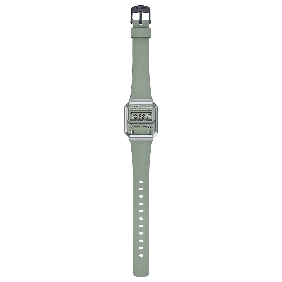 Casio Vintage A100WEF-3A Digitaluhr Grün