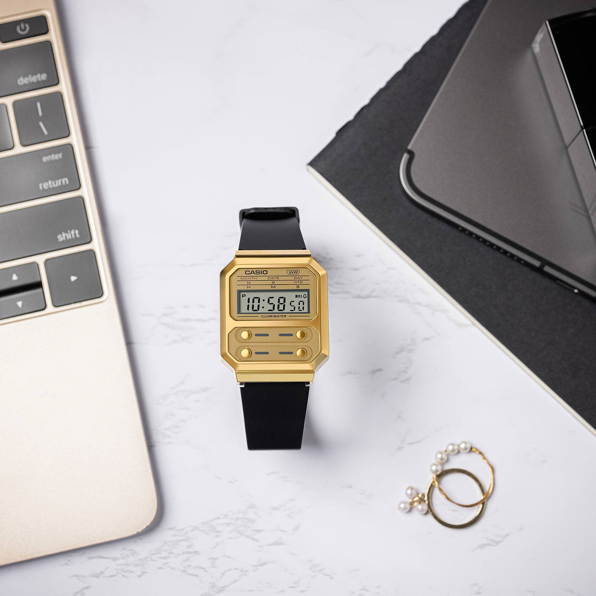 Montre Casio Vintage A100WEFG-9A Digitale Doré