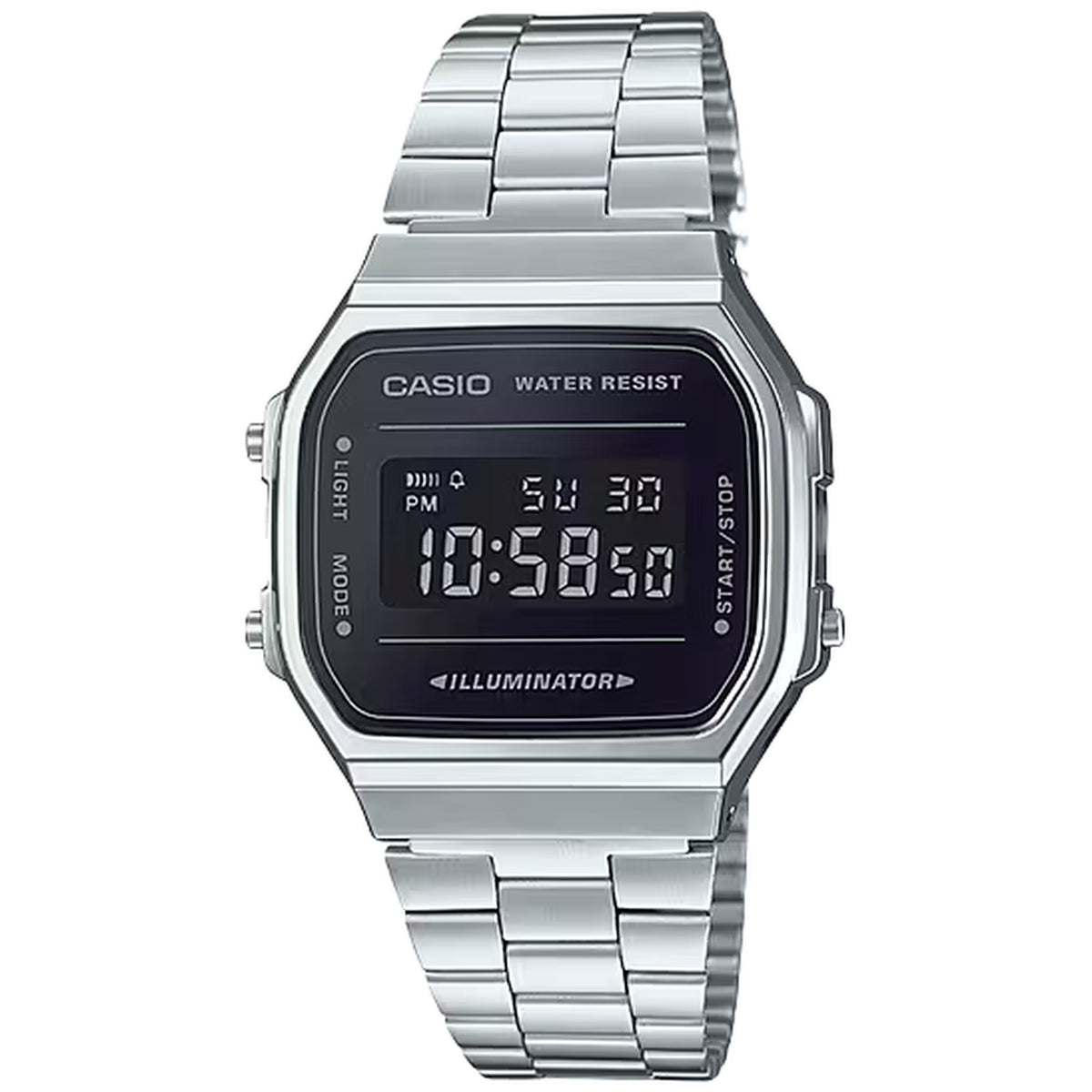 Casio Vintage A168WEM-1 Digitaluhr Silber