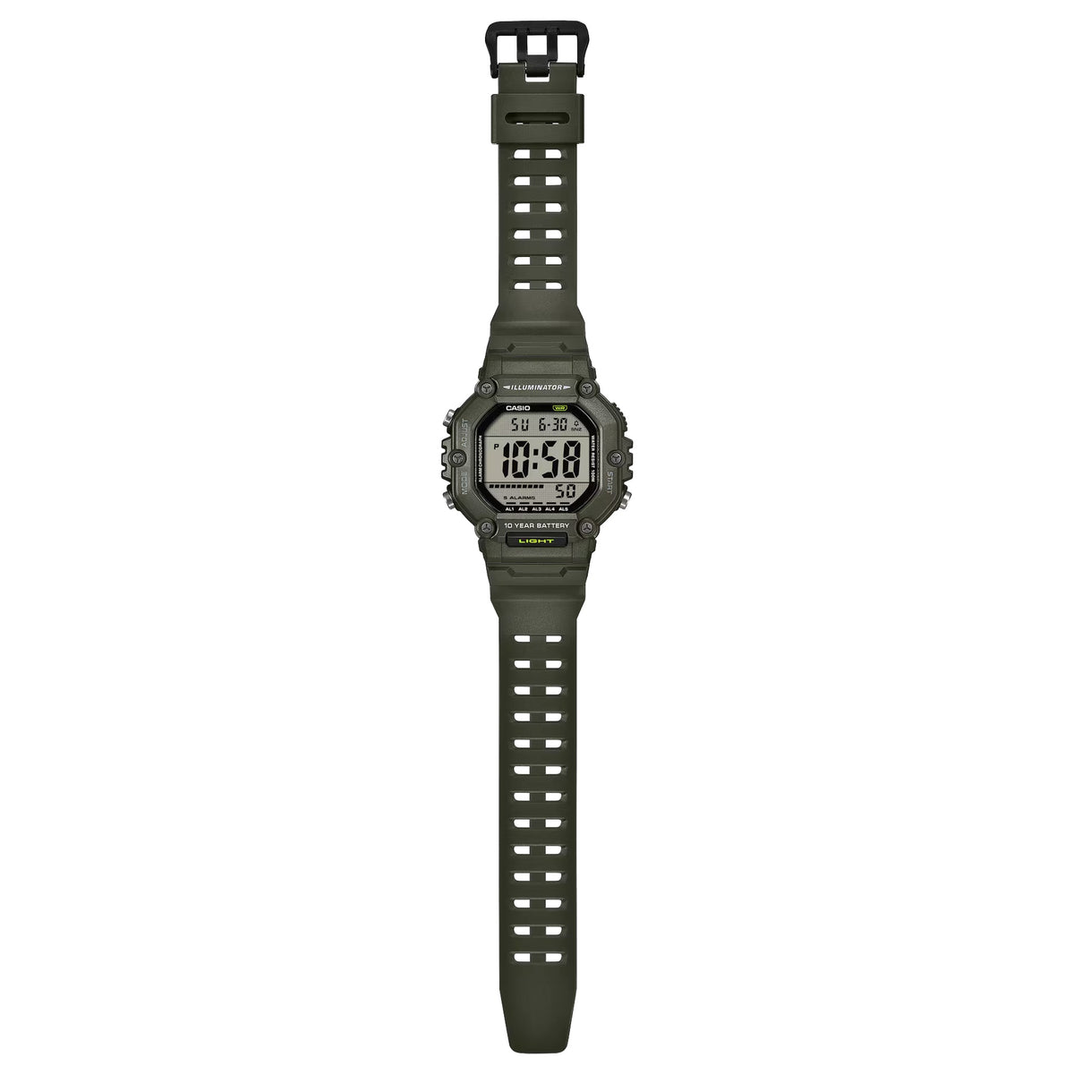 Casio Timeless AE-1600HX-3AV Digitale Herrenuhr Grün