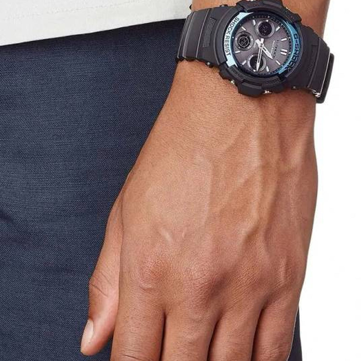 Orologio Casio G-Shock AWG-M100A-1A Solare Radiocomando Analogico / Digitale