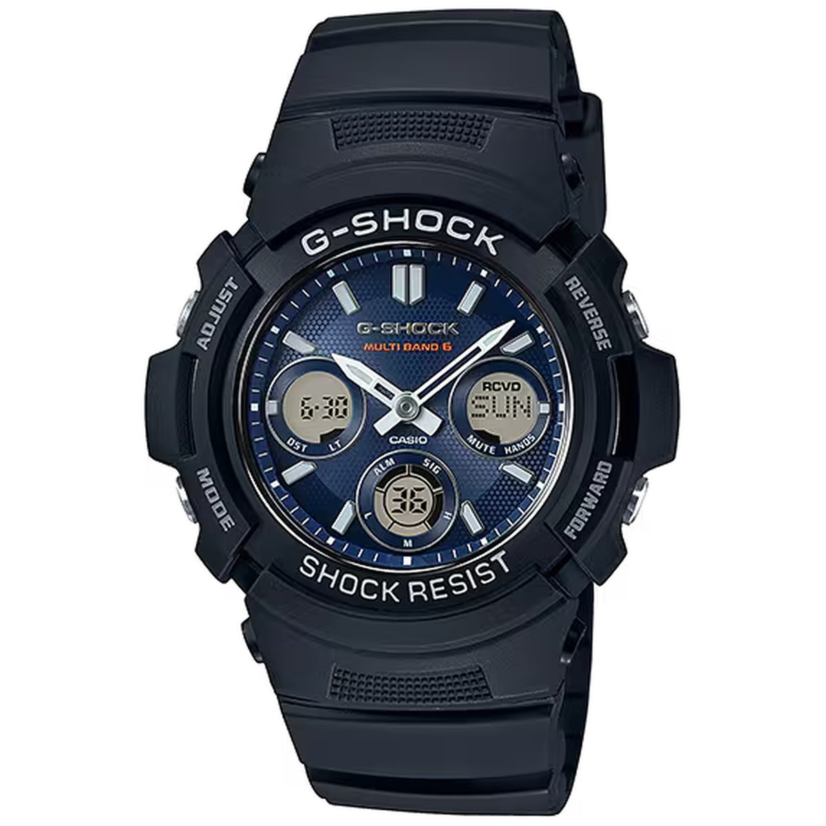 Casio G-Shock Uhr AWG-M100SB-2A Solar Funkuhr Analog / Digital