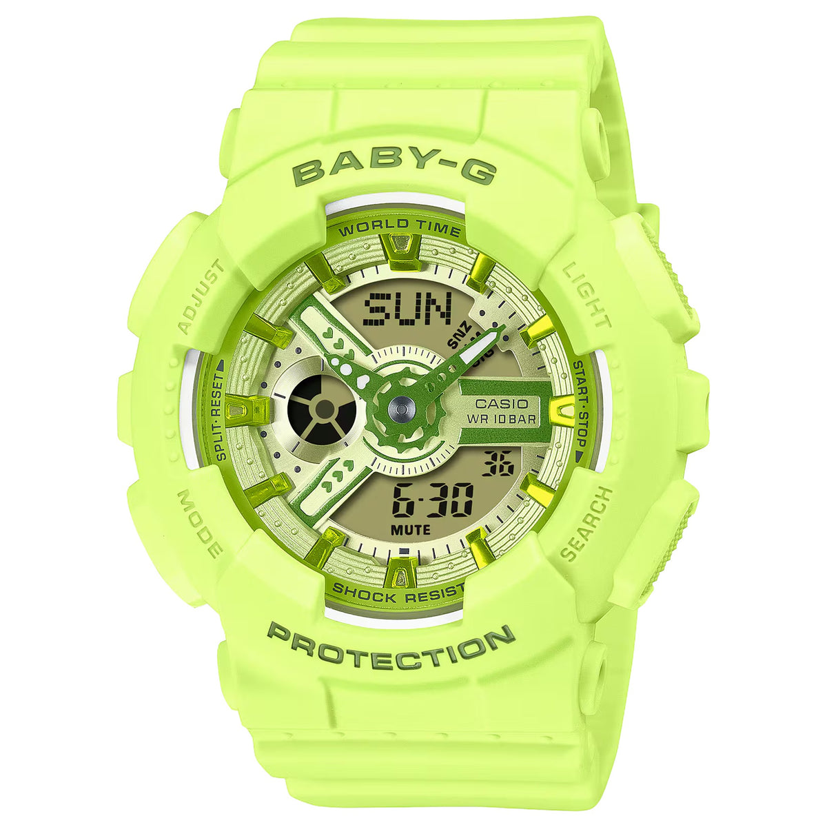 Casio Baby-G BA-110YK-3A Damenuhr Neon Grün